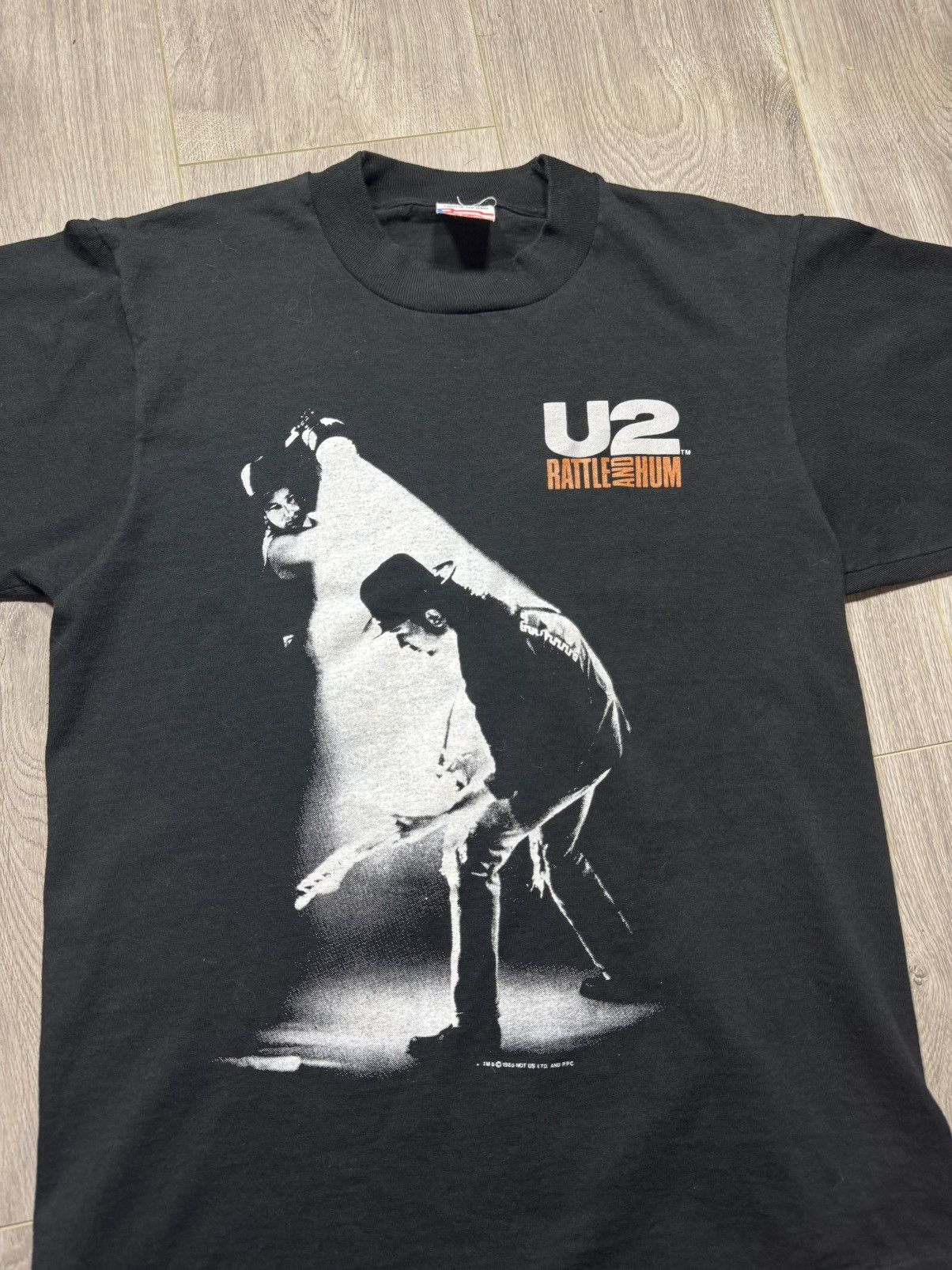 Vintage U2 Rattle and Hum 1988 Tour T-Shirt Vintage 80's Size US M / EU 48-50 / 2 - 2 Thumbnail