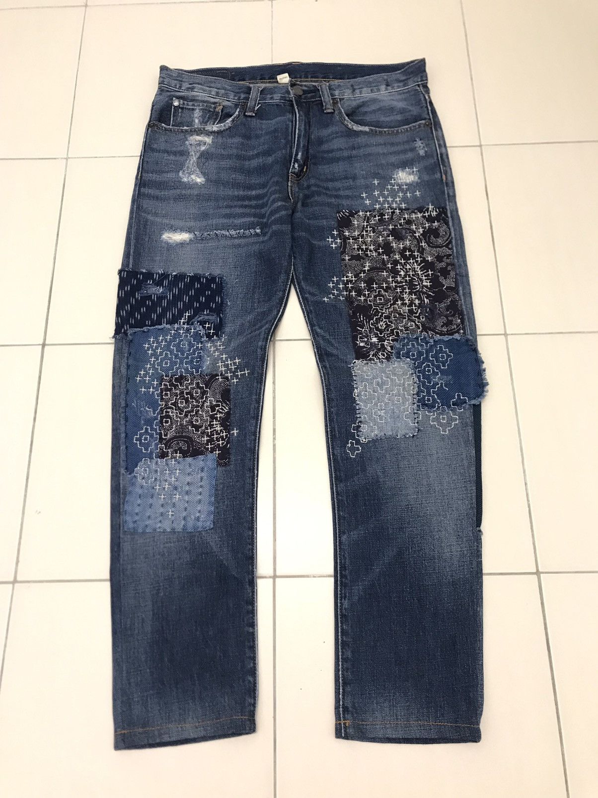 パンツ archive denim&supply embroidery denim Sami Miro Vintage X Levi's® Porterhouse Circle Pocket Jeans