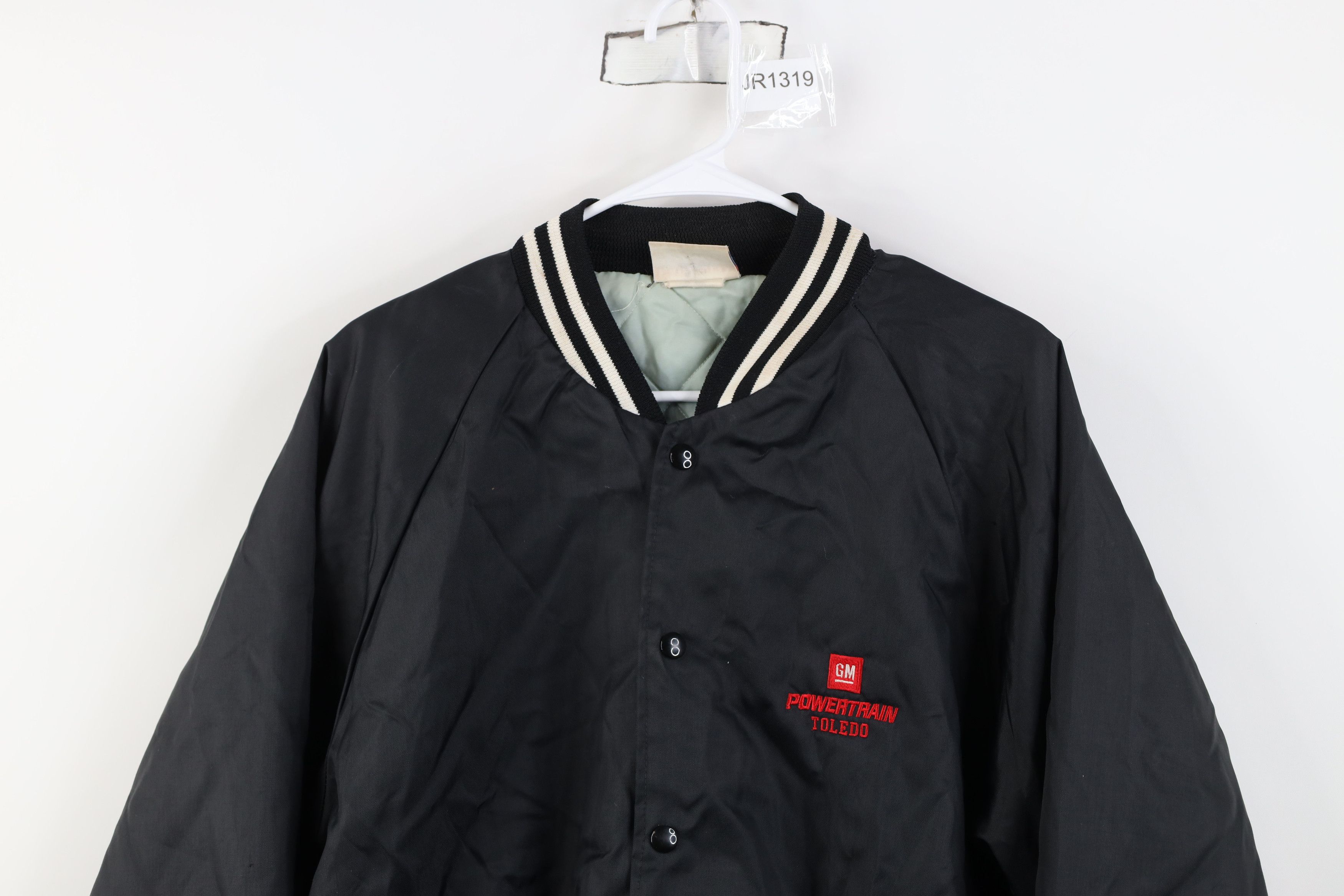 Vintage Vintage 90s America GM General Motors Satin Bomber Jacket Size US L / EU 52-54 / 3 - 2 Thumbnail