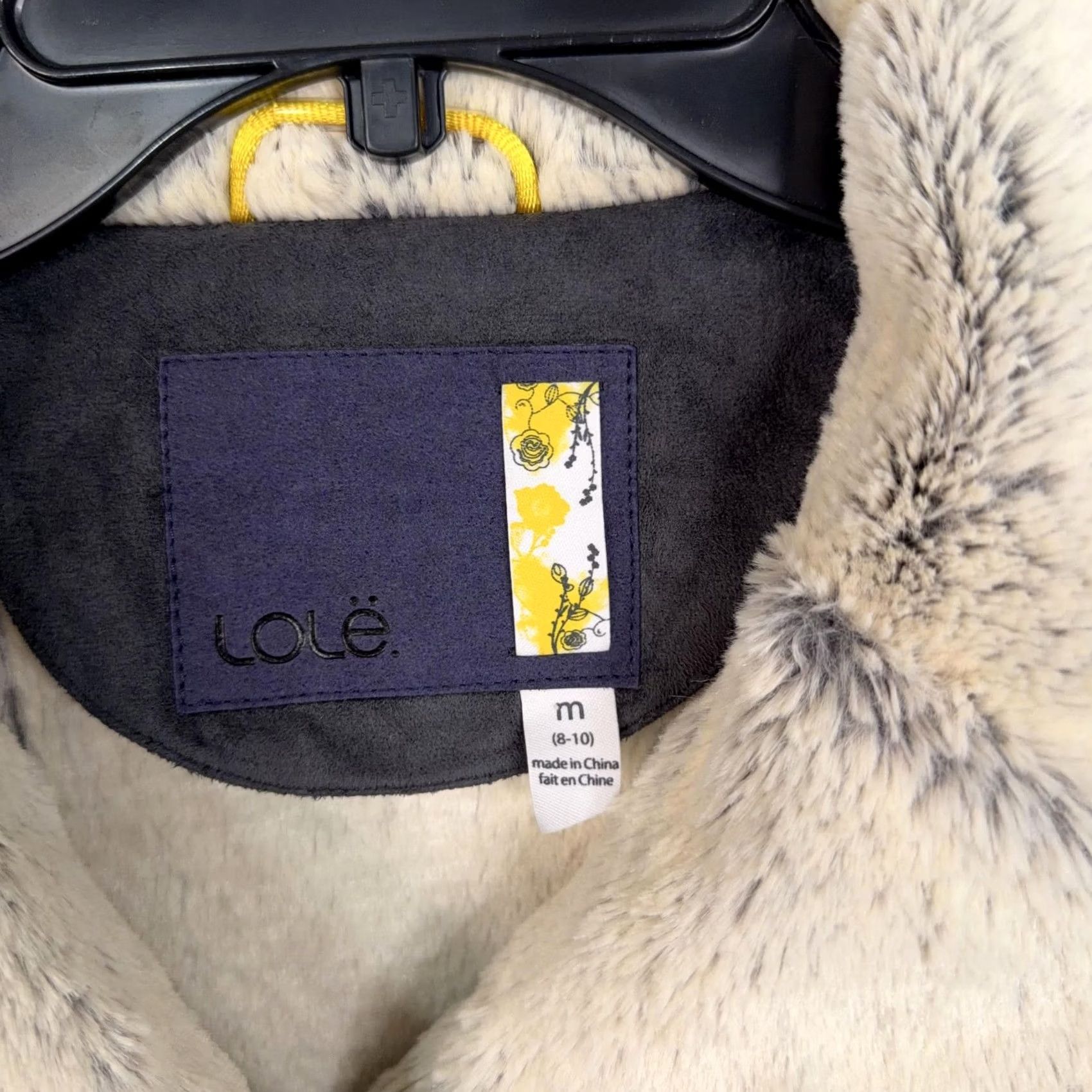 Vintage Lolë Pea Coat Womens Medium Gray Faux Suede Lined Double Breasted Jacket Size M / US 6-8 / IT 42-44 - 4 Thumbnail