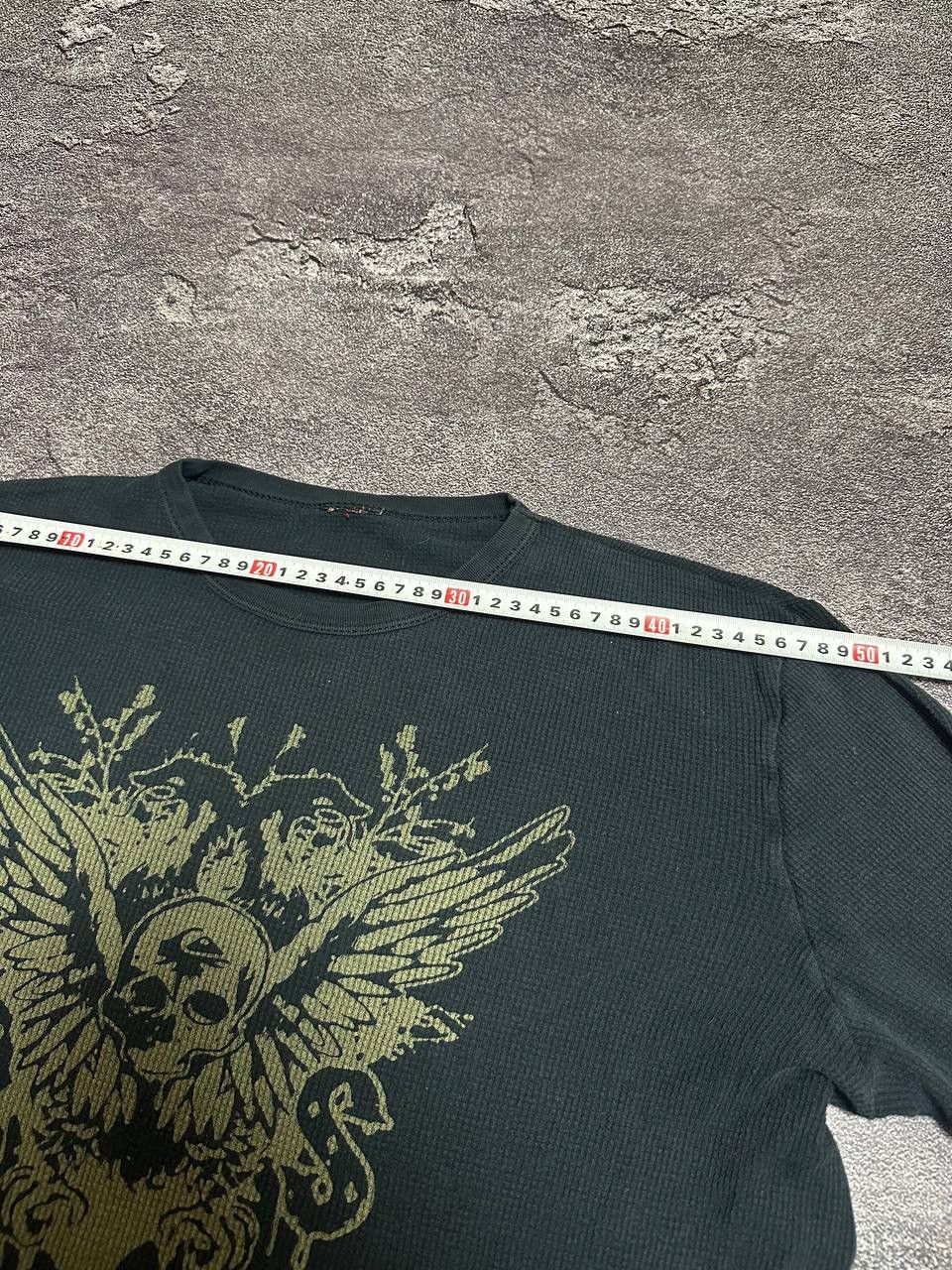 Affliction × Vintage Old Navy Skull Thermal Cyber Y2K Style Long Sleeve Size US M / EU 48-50 / 2 - 11 Thumbnail