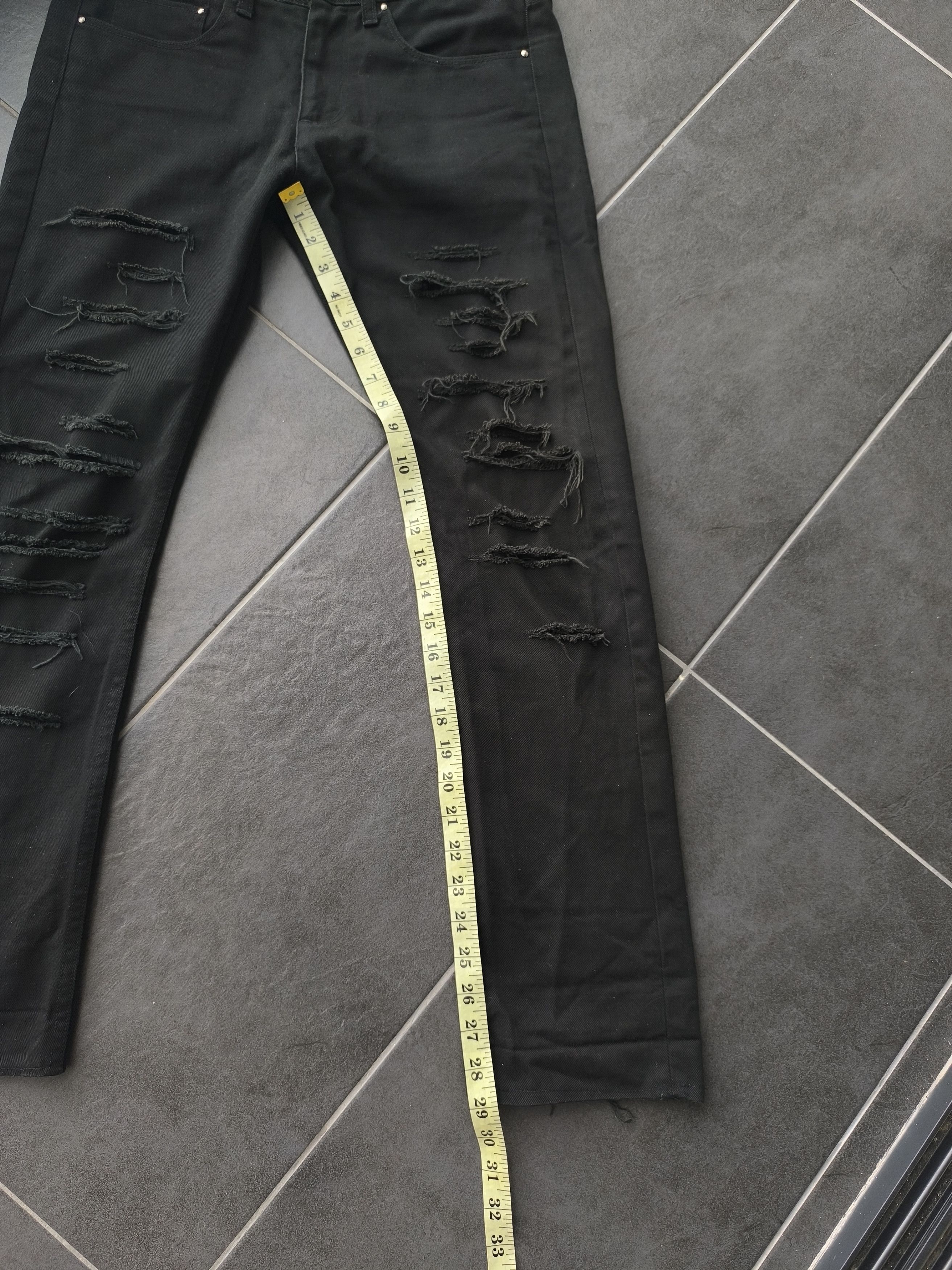Japanese Brand × United Arrows × monkey time RIPPED MONKEY TIME JEANS Size US 32 / EU 48 - 18 Thumbnail