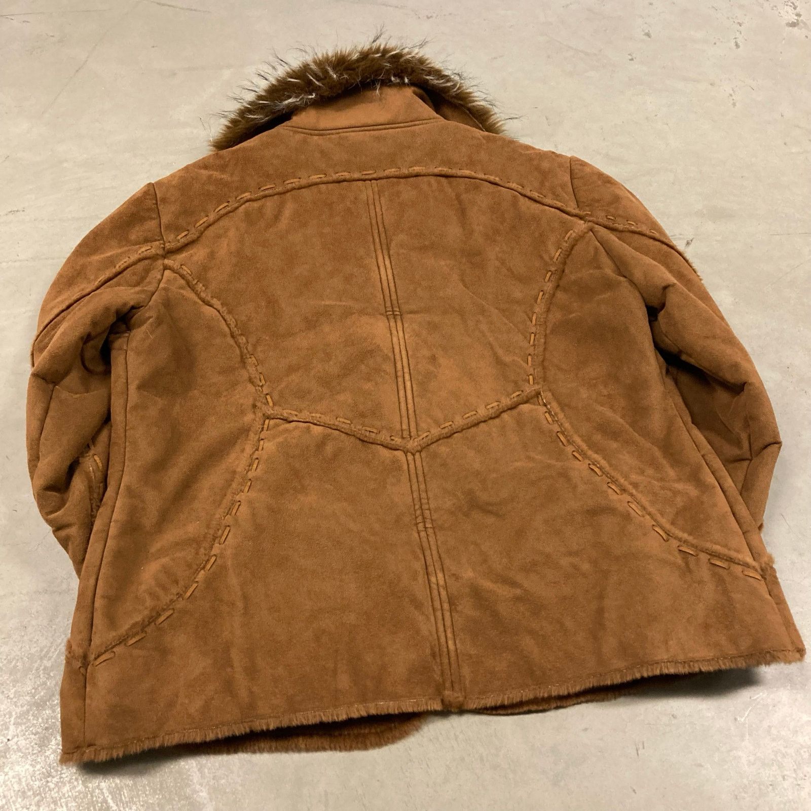 Vintage y2k afghan western leather jacket Size US XL / EU 56 / 4 - 3 Thumbnail