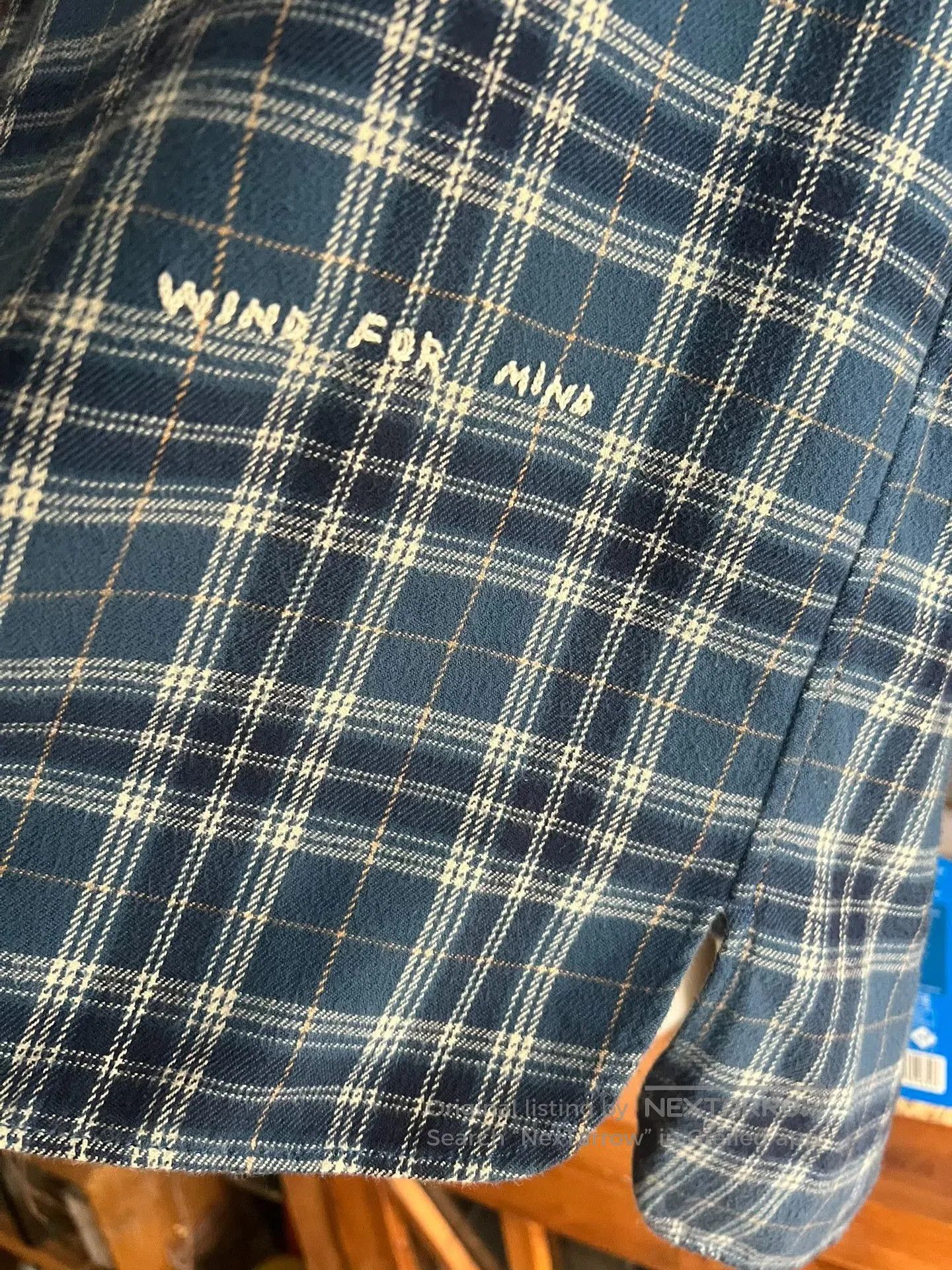 Porter Classic Porter Classic Indigo Check Long Shirt. Size US M / EU 48-50 / 2 - 4 Thumbnail