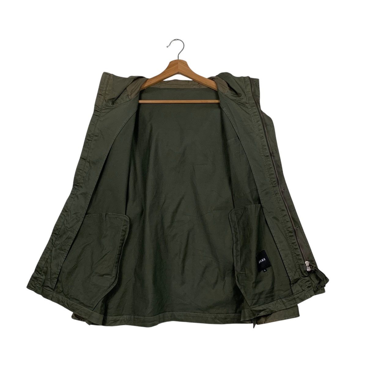 Beams Japan BEAMS Olive Green Button Zipper Hooded Jacket #1622-C72 Size US L / EU 52-54 / 3 - 13 Thumbnail