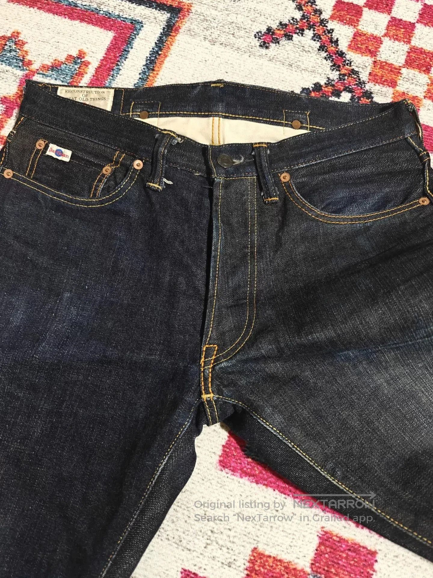 Studio D'Artisan Studio D'Artisan D1813 Slim Straight Raw Denim. Size US 30 / EU 46 - 4 Thumbnail