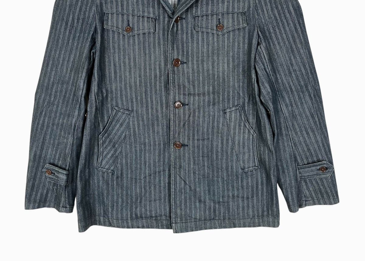 Alexander Julian × Japanese Brand Alexander Julian Stripe Hickory Denim Jacket Size US M / EU 48-50 / 2 - 4 Thumbnail