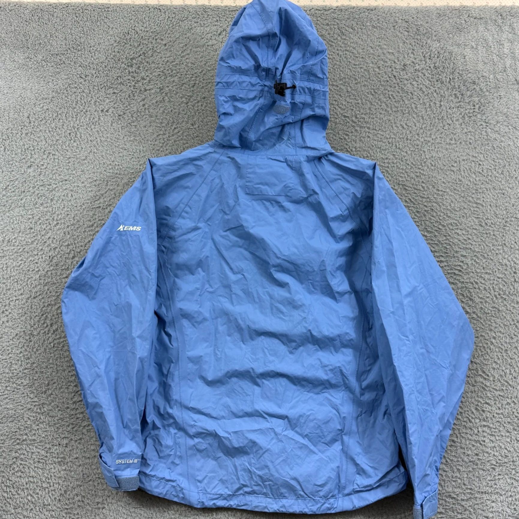 Eastern Mountain Sports Eastern Mountain Sports Rain Jacket Womens Small Blue Hooded Full Zip Windbreaker Jacket Womens Small Blue EMS Rain Jacket Hooded Full Zip ANSI Size S / US 4 / IT 40 - 6 Thumbnail