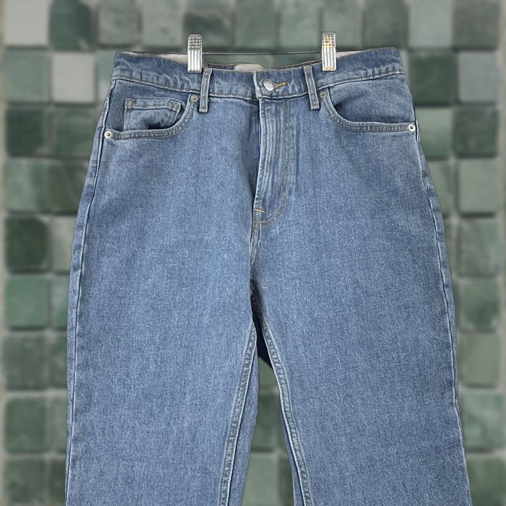Everlane Everlane The Original Cheeky Jean Womens Crop Jeans 28 Blue Regular Size 28 Cotton Denim 90s School Modern Fit Womens Size 28" / US 6 / IT 42 - 1 Thumbnail