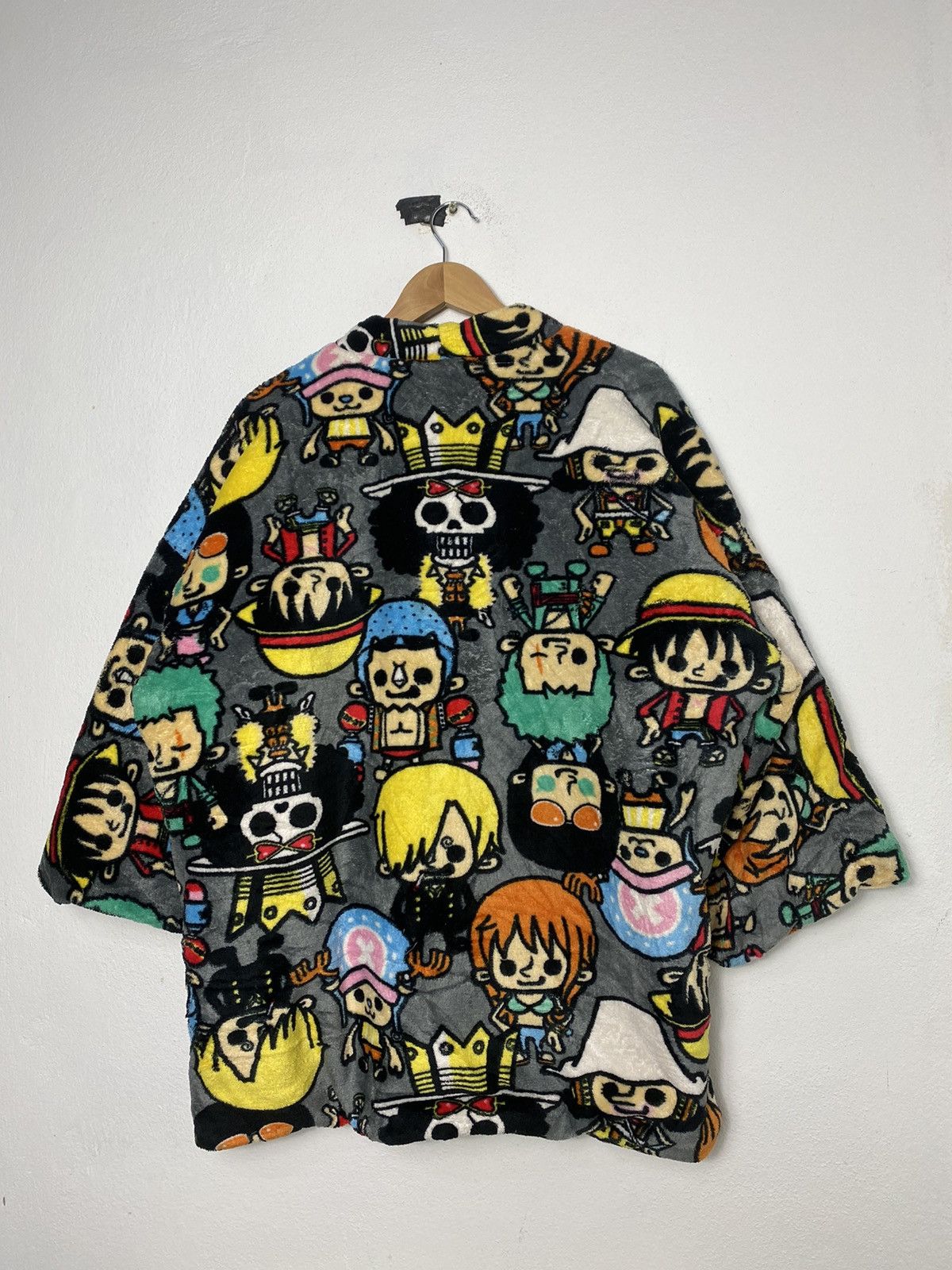 Anime × Japanese Brand × One Piece One Piece Overprint Fleece Kimono Size US L / EU 52-54 / 3 - 2 Thumbnail