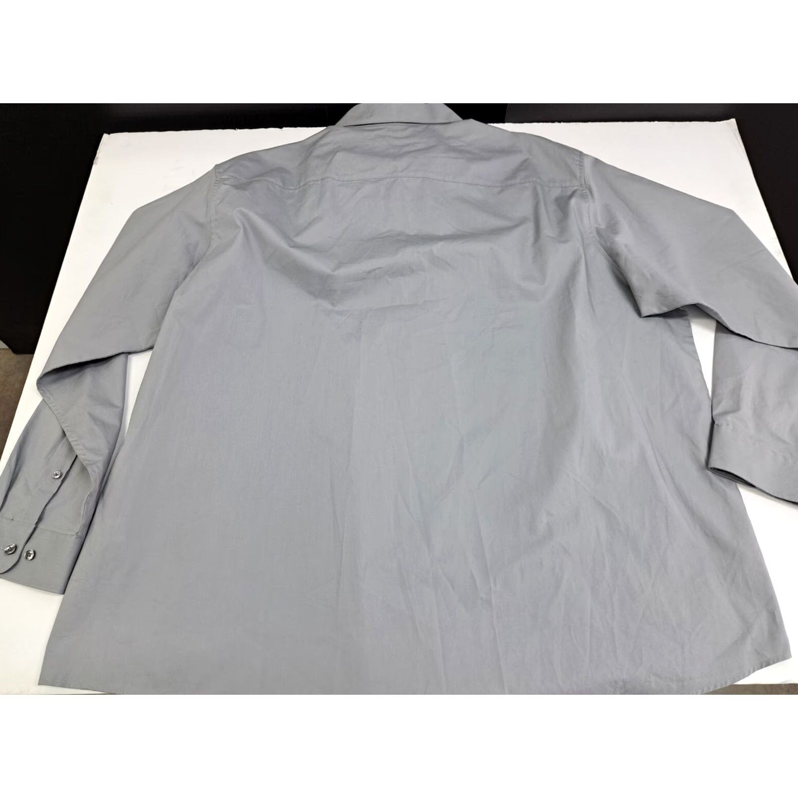 Liz Claiborne Liz Claiborne Shirt Men XXL Long Sleeve Button Up Cotton Grey Regular Collar Button Up 2XL Casual Formal Workwear NWT Size US XXL / EU 58 / 5 - 5 Thumbnail