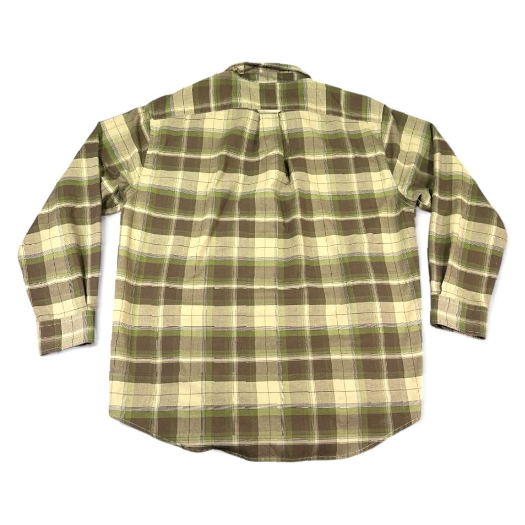 Vintage VINTAGE Towncraft Shirt Adult LARGE Brown Green Plaid Military Camo 90s Long Sleeve Button-Up with Pocket Mens Size US L / EU 52-54 / 3 - 3 Thumbnail