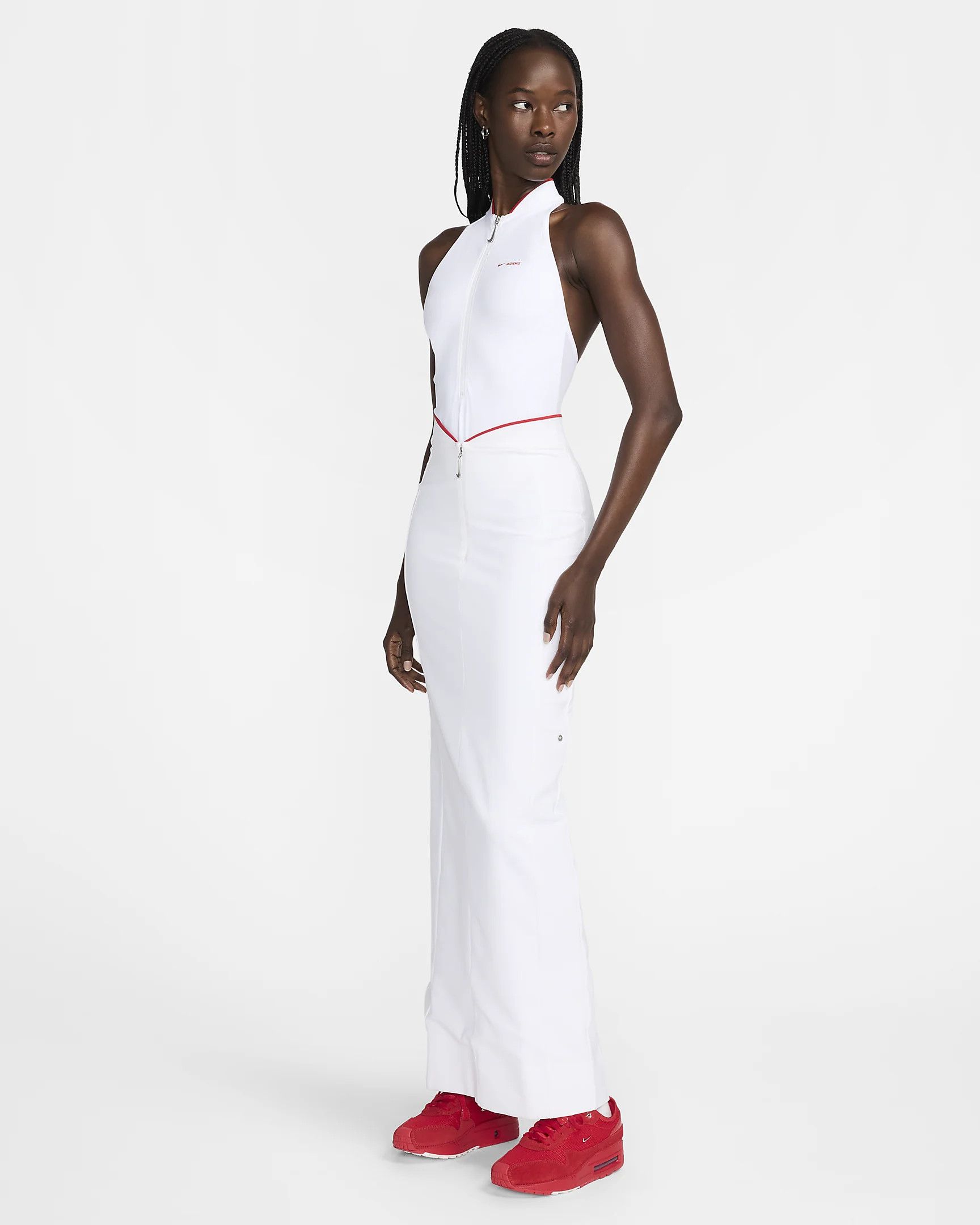 Jacquemus × Nike o1tko10125 Sports Long Skirt in White Size 26" / US 2 / IT 38 - 6 Thumbnail