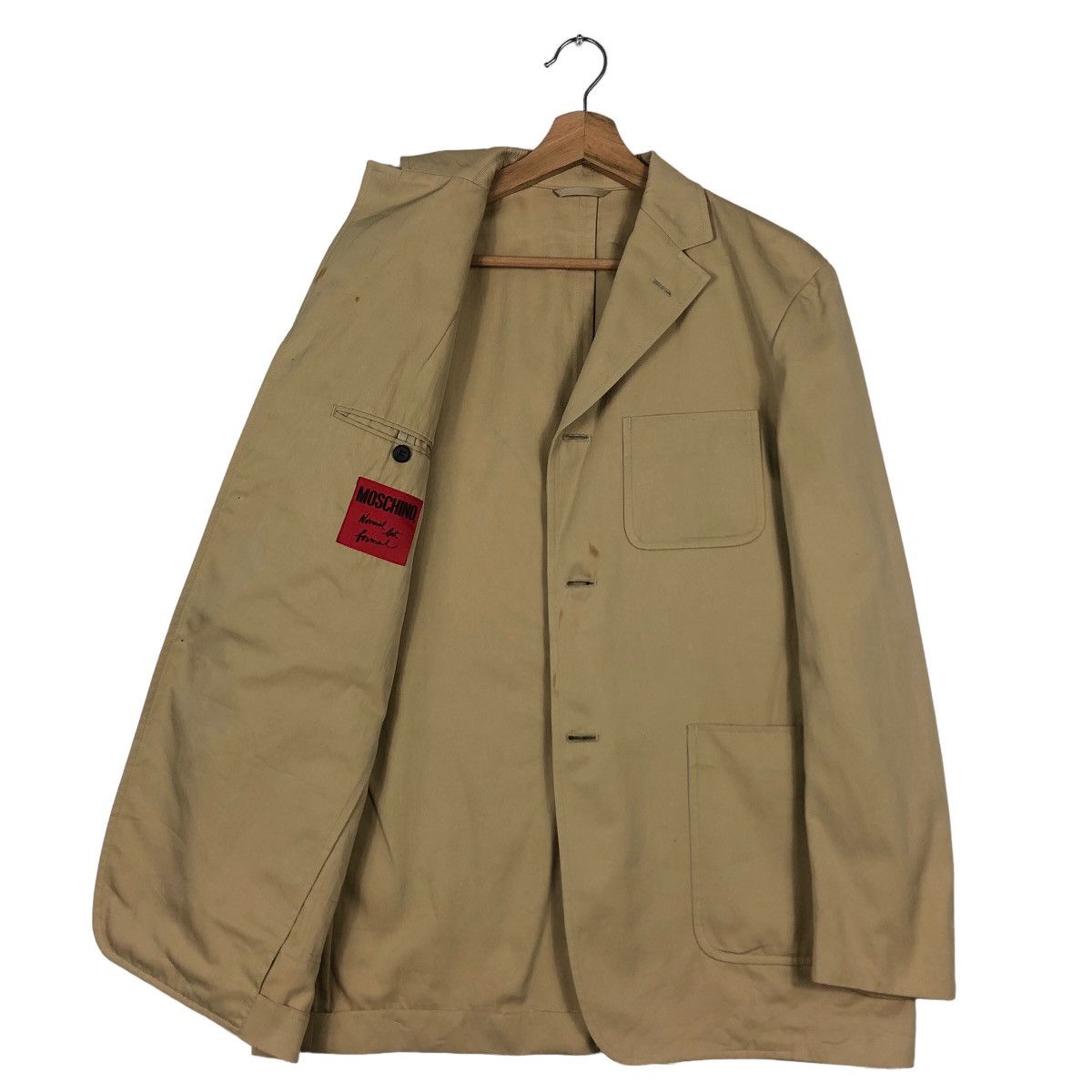 Moschino 🔥Rich Brown - Double Breast Coats Jacket Size US M / EU 48-50 / 2 - 8 Thumbnail