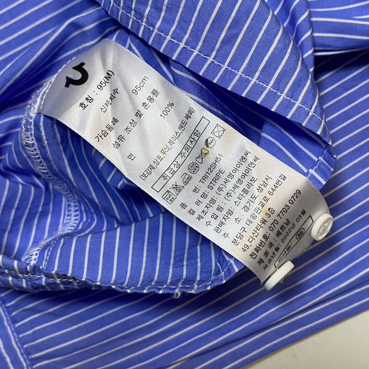 True Religion × Vintage 2000s True Religion Striped Button Up Shirt Size US M / EU 48-50 / 2 - 7 Thumbnail