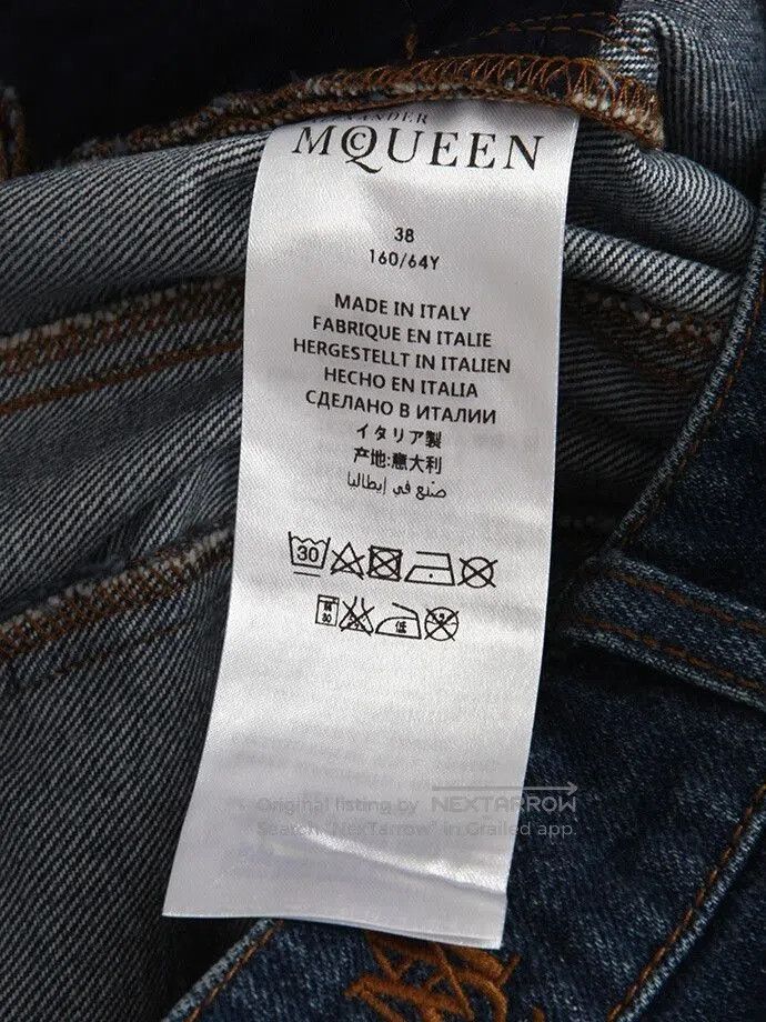 Alexander McQueen Alexander McQueen Denim Flare Pants. Size 37" - 7 Thumbnail