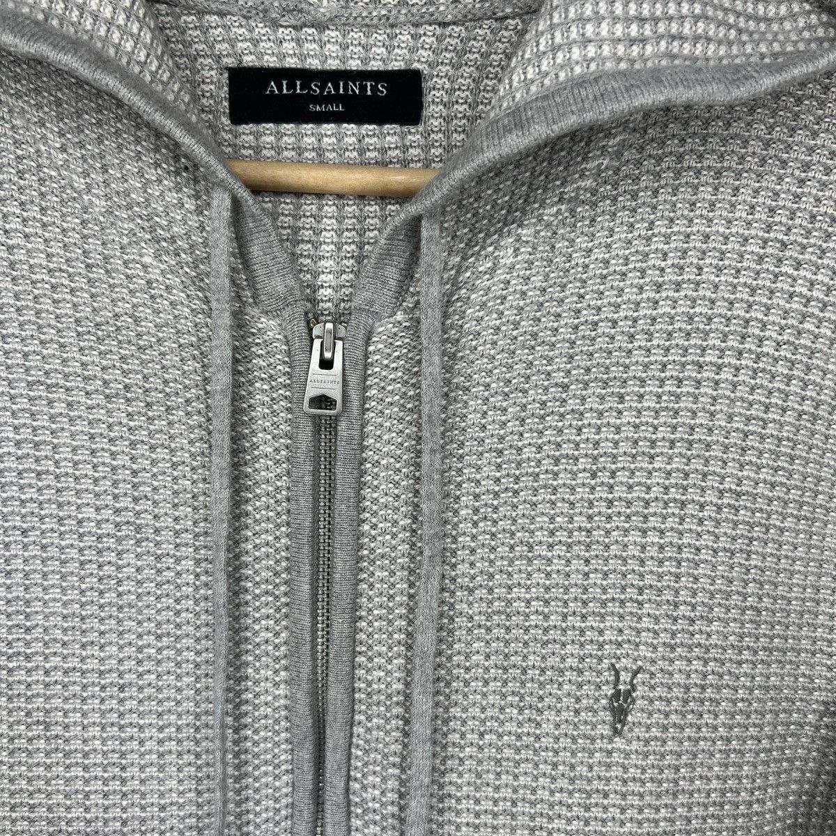 Allsaints Allsaints Hoodie Grey Zip Logo Designer Size US M / EU 48-50 / 2 - 4 Thumbnail