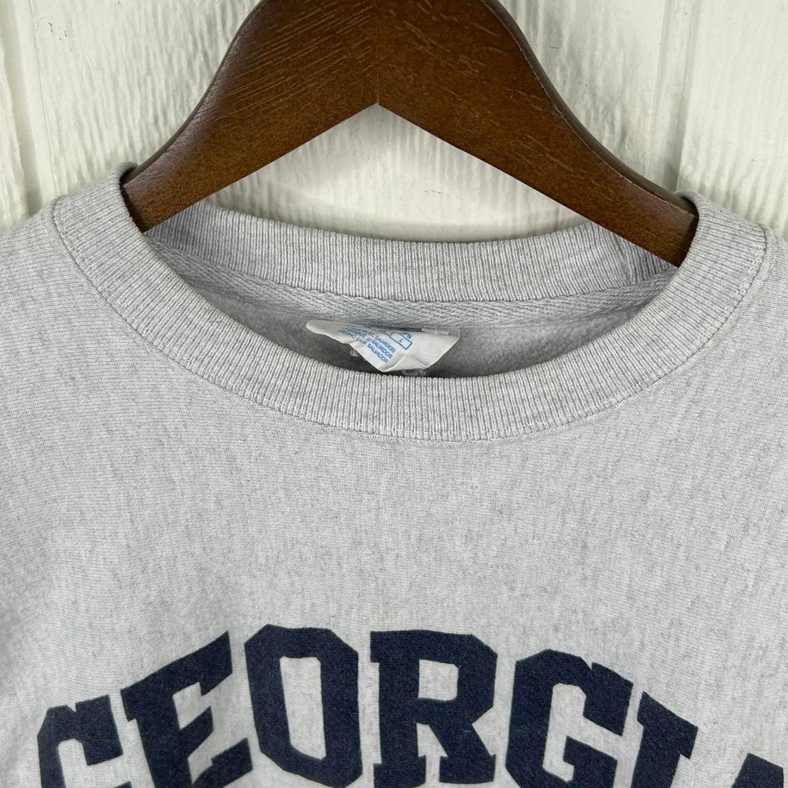 Champion Y2K Champion Georgia Tech Reverse Weave Crewneck Size Small Size US S / EU 44-46 / 1 - 3 Thumbnail