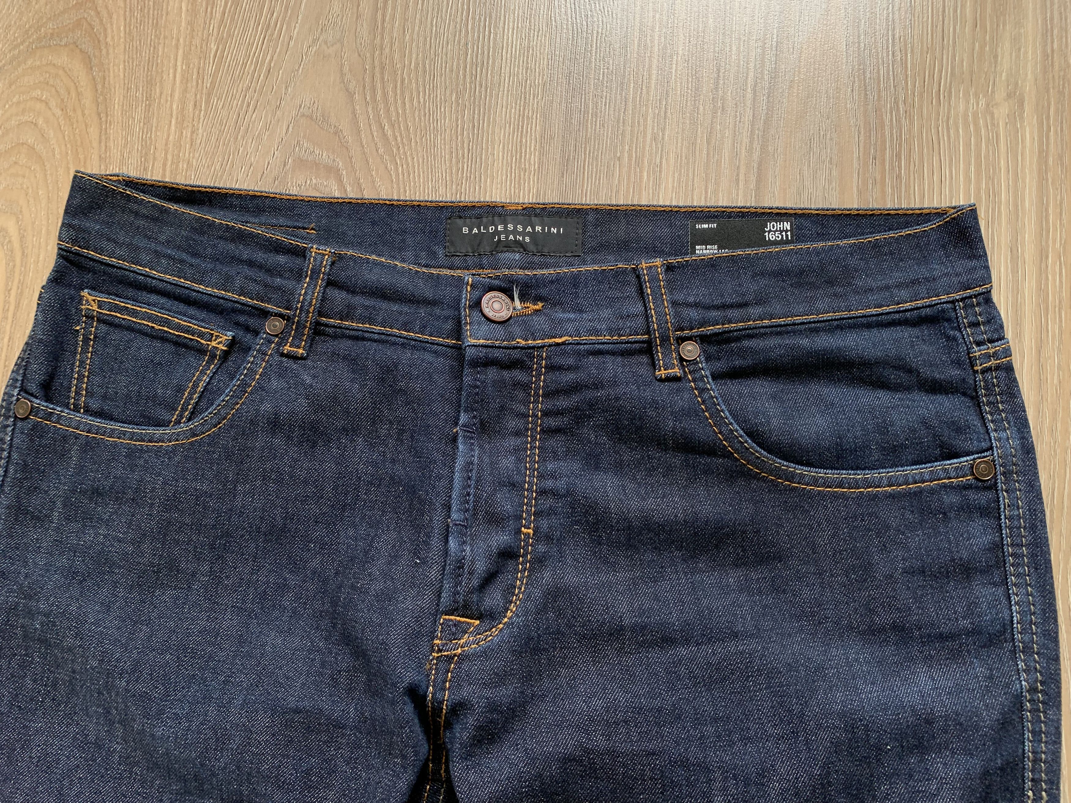 Baldessarini × Designer Baldessarini Jeans John Slim Fit Mid Rise Size US 36 / EU 52 - 4 Thumbnail