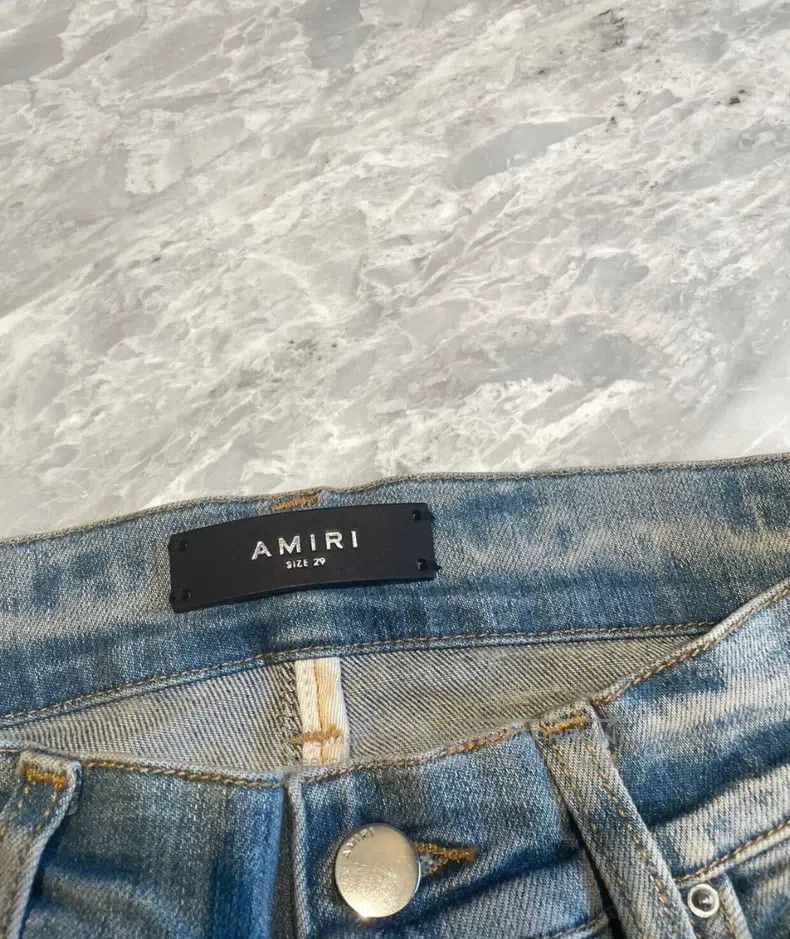 Amiri Amiri Side Patched Blue Denim Pants Size US 29 - 2 Thumbnail