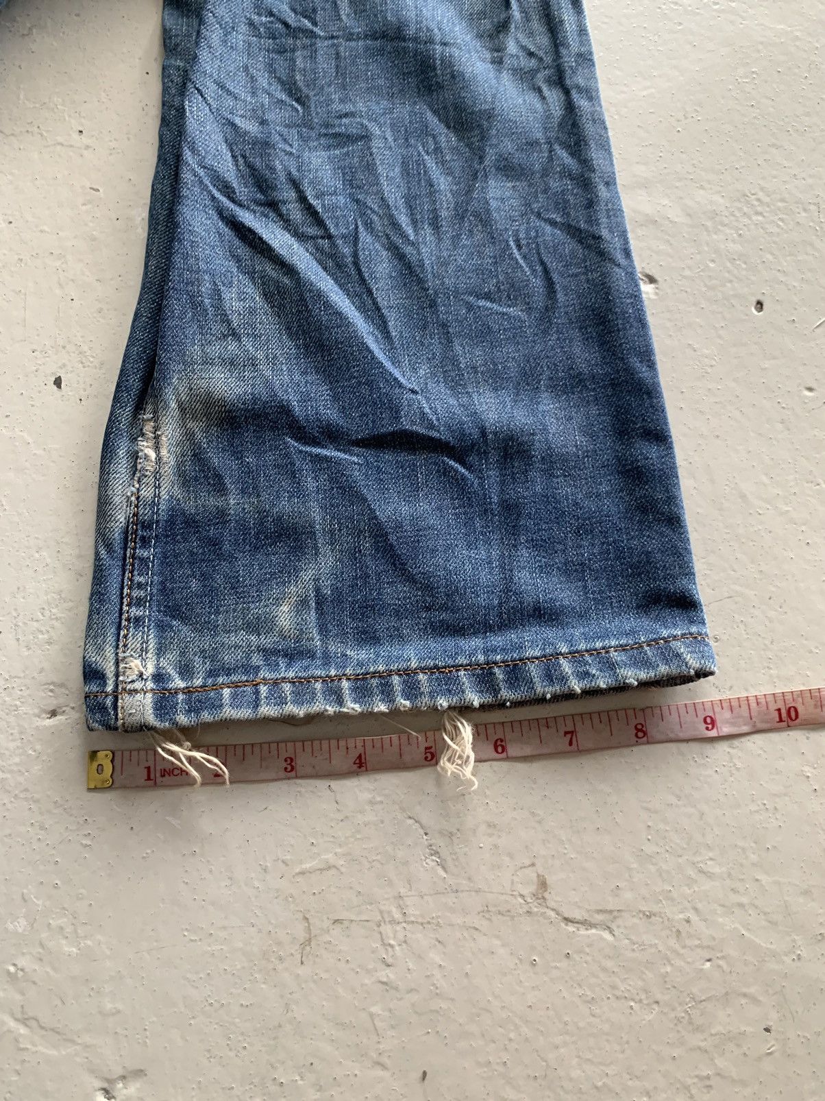 If Six Was Nine × Levi's × Tornado Mart Vintage Levi’s Ripped Boot Cut Denim Size US 30 / EU 46 - 18 Thumbnail