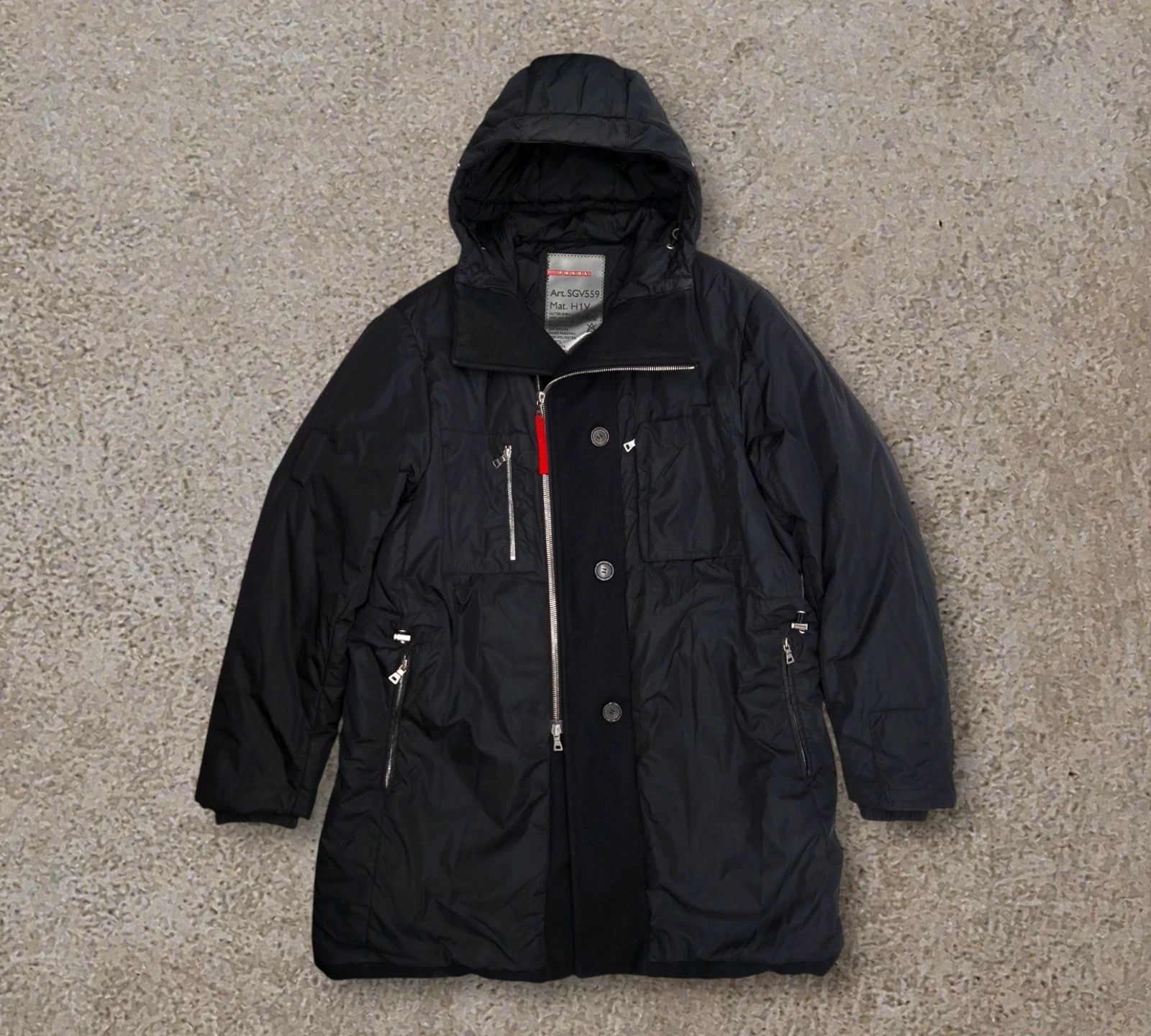 Prada Military Padded Coat Size US L / EU 52-54 / 3 - 1 Thumbnail