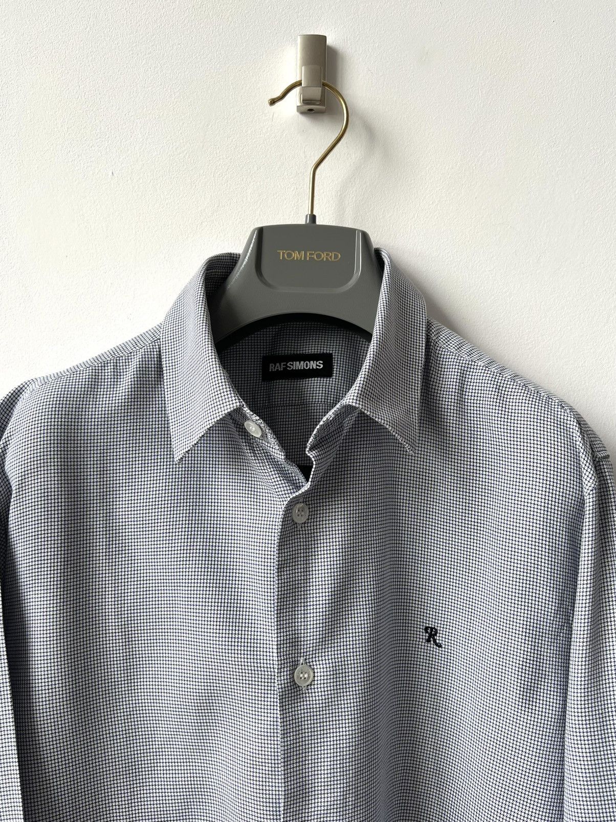 Raf Simons Raf Simons „R” Checked Shirt Archive 00s Size US M / EU 48-50 / 2 - 4 Thumbnail