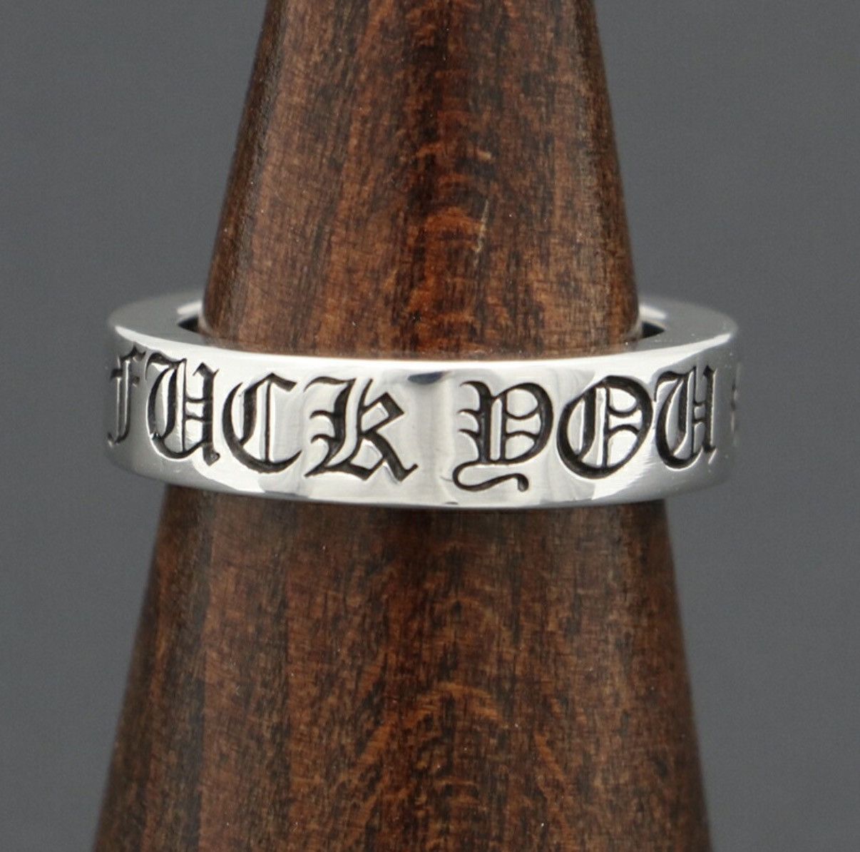 Chrome Hearts US8.5 Chrome Hearts 6mm fuck you spacer Ring 17 Size ONE SIZE - 5 Thumbnail