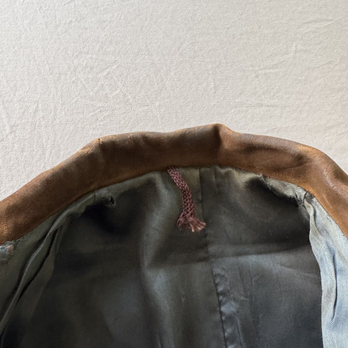 Other Vintage Rigid Suede Leather Jacket Size S / US 4 / IT 40 - 4 Thumbnail