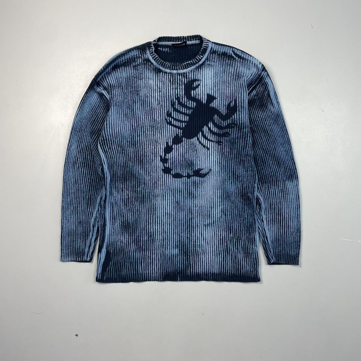 Japanese Brand × Vintage Vintage Y2K 00s Distressed Punk Sweater knit Size US L / EU 52-54 / 3 - 1 Thumbnail