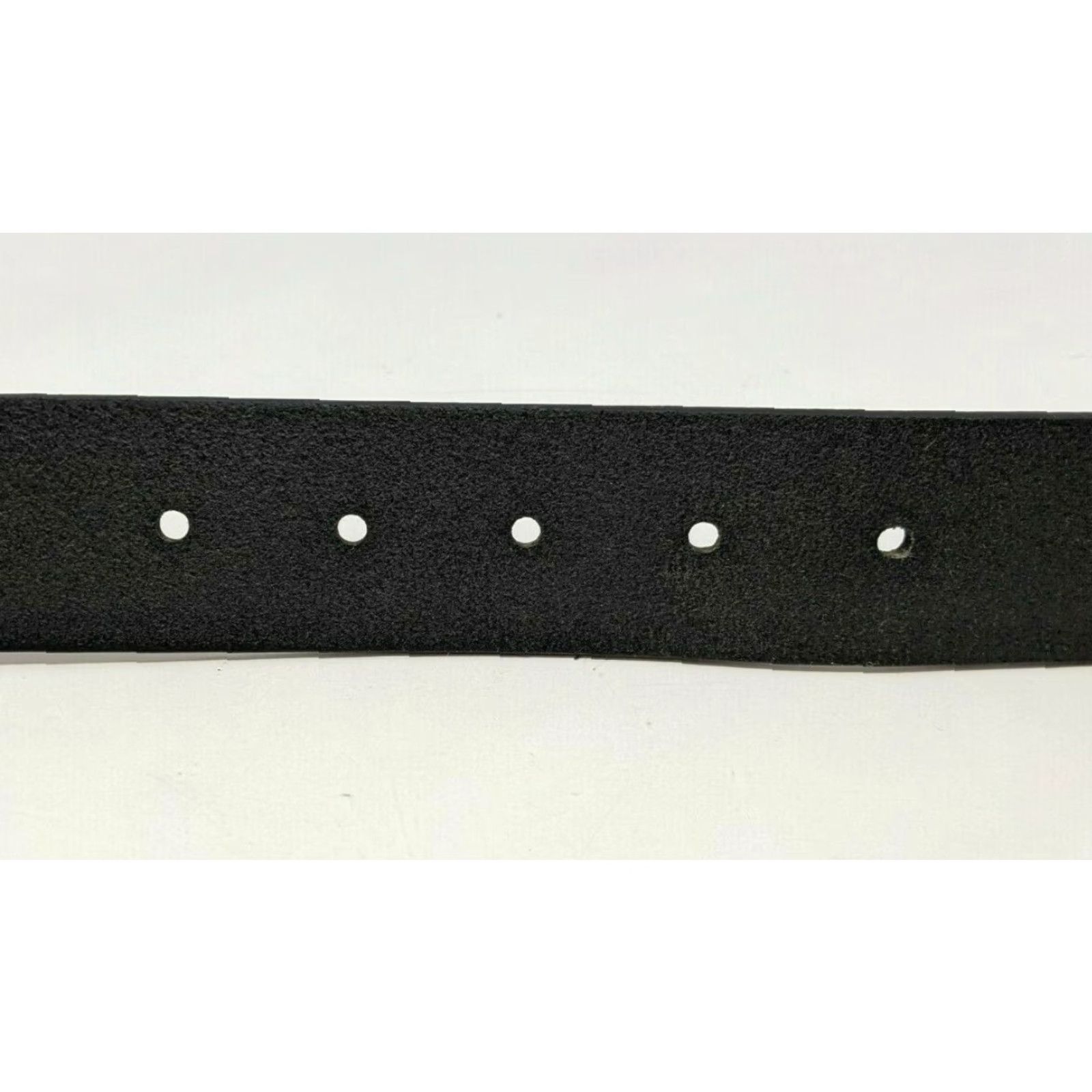 Vintage Work n' Sport Leather Black Belt 44 Mens Buckle Size 44 - 6 Thumbnail