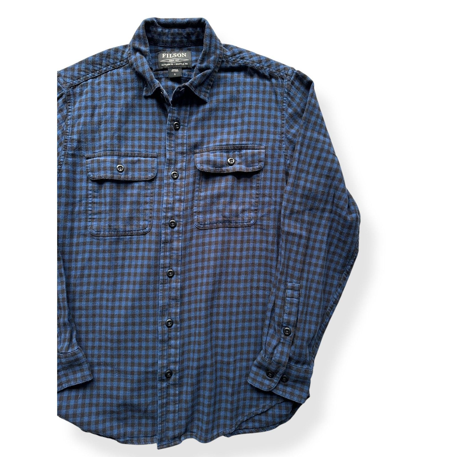 Filson Filson Blue Black Cotton Flannel Shirt SZ S Size US S / EU 44-46 / 1 - 4 Thumbnail