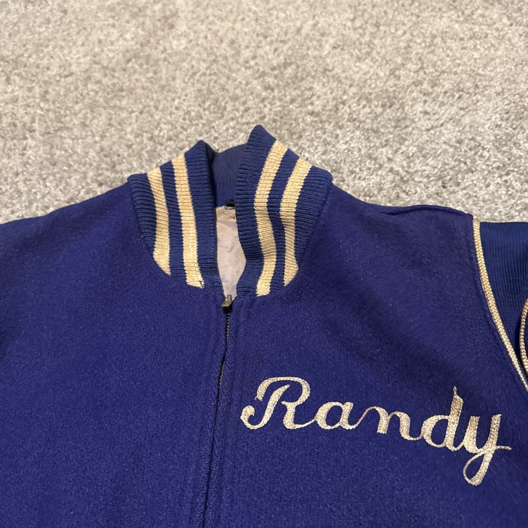 Vintage VINTAGE 1960s Varsity Jacket Wool Purple Zanesville Ohio Unbranded Unisex Adults M Size Letterman School Size US M / EU 48-50 / 2 - 5 Thumbnail