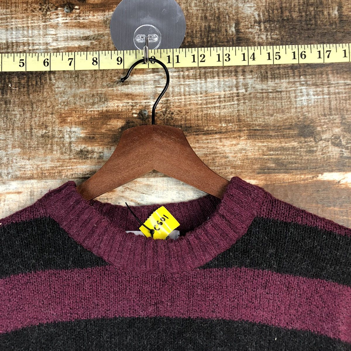 Japanese Brand × Solid and Striped DL Art Wave Stripe japan Purple Knitwear #C601 Size US M / EU 48-50 / 2 - 4 Thumbnail