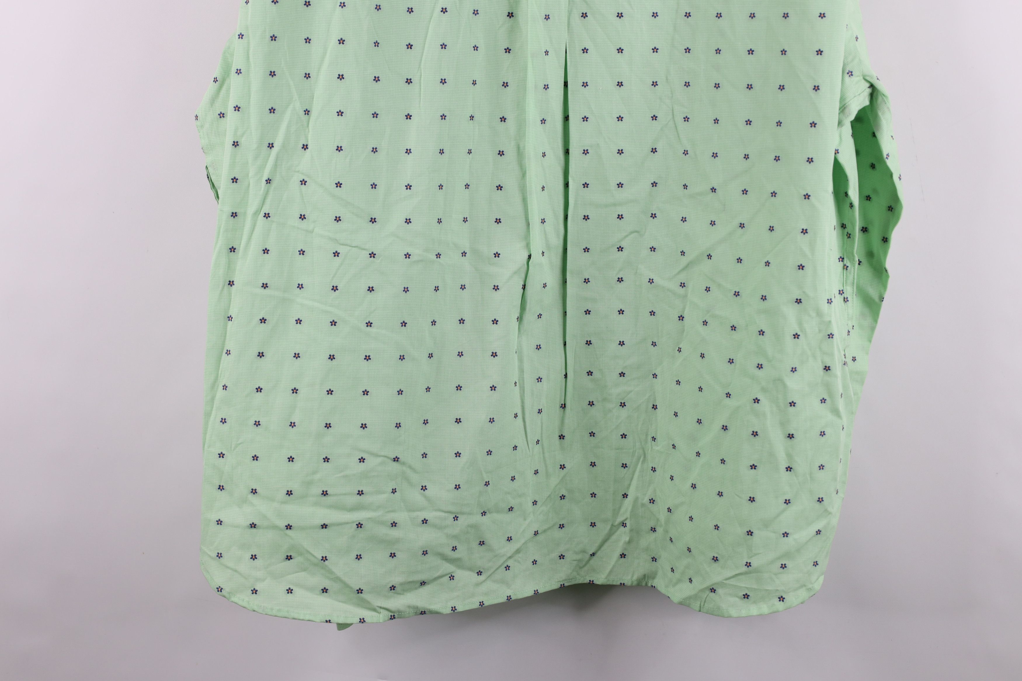 Jos. A. Bank New Jos A Bank Flower Stretch Collared Button Shirt Green Size US XXL / EU 58 / 5 - 12 Thumbnail
