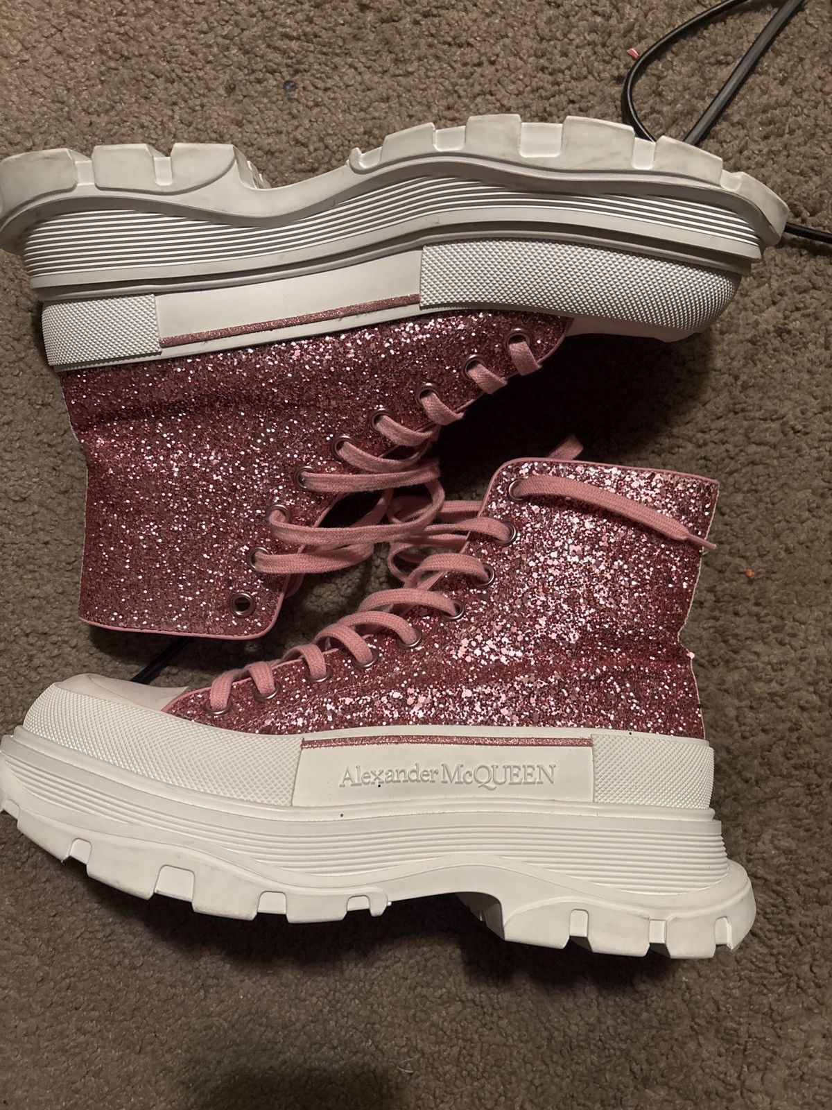 Alexander McQueen Alexander Mcqueen Pink Glitter Size US 9.5 / IT 39.5 - 2 Thumbnail
