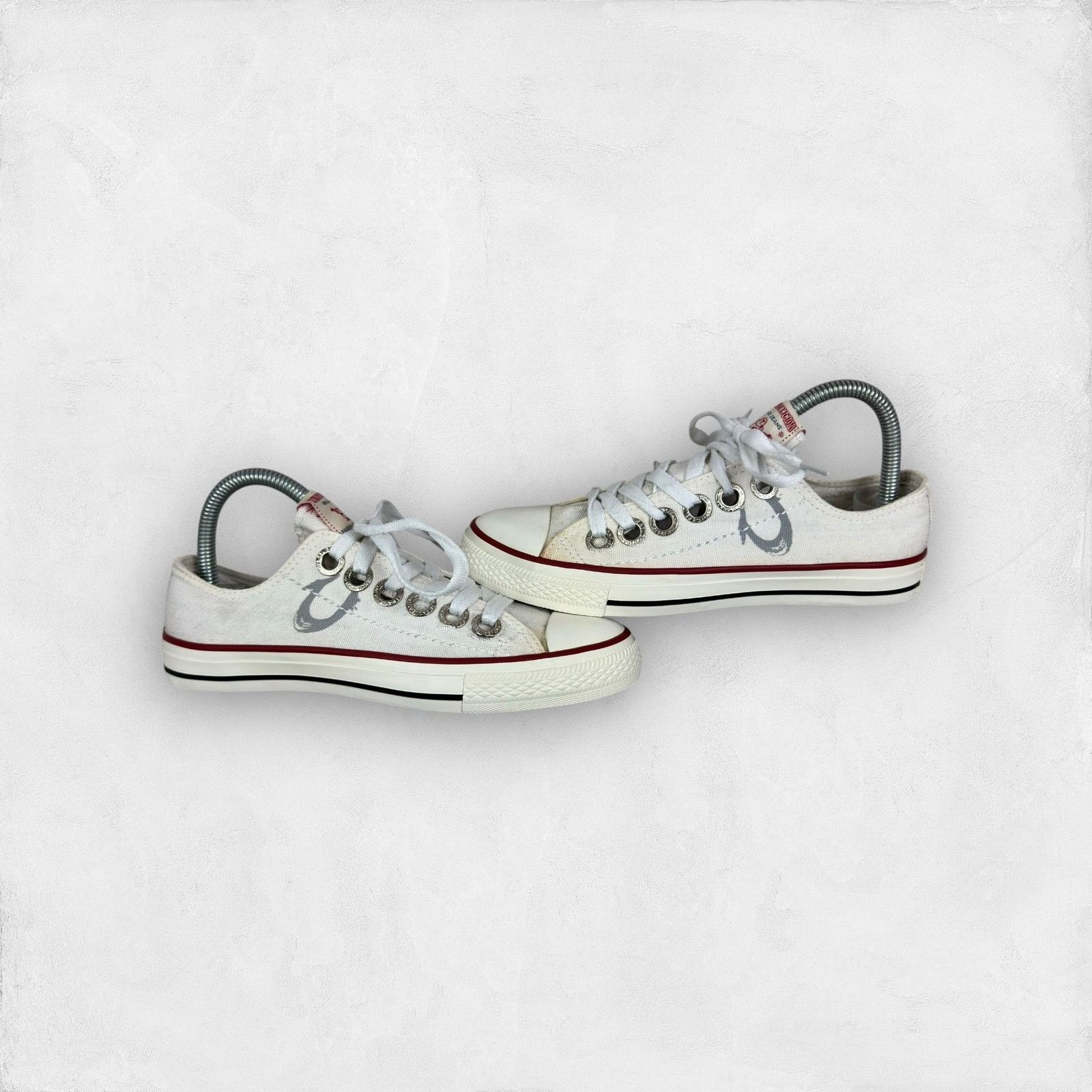 True Religion True Religion TR114101W Women White Cotton Skate Shoes 7.5 Size US 7.5 / IT 37.5 - 1 Thumbnail