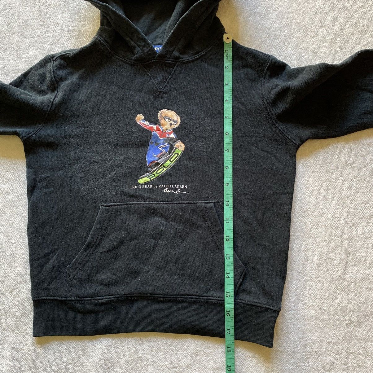 Polo Ralph Lauren × Vintage POLO BEAR by RALPH LAUREN Kids Hoodie Size US XXS / EU 40 - 14 Thumbnail