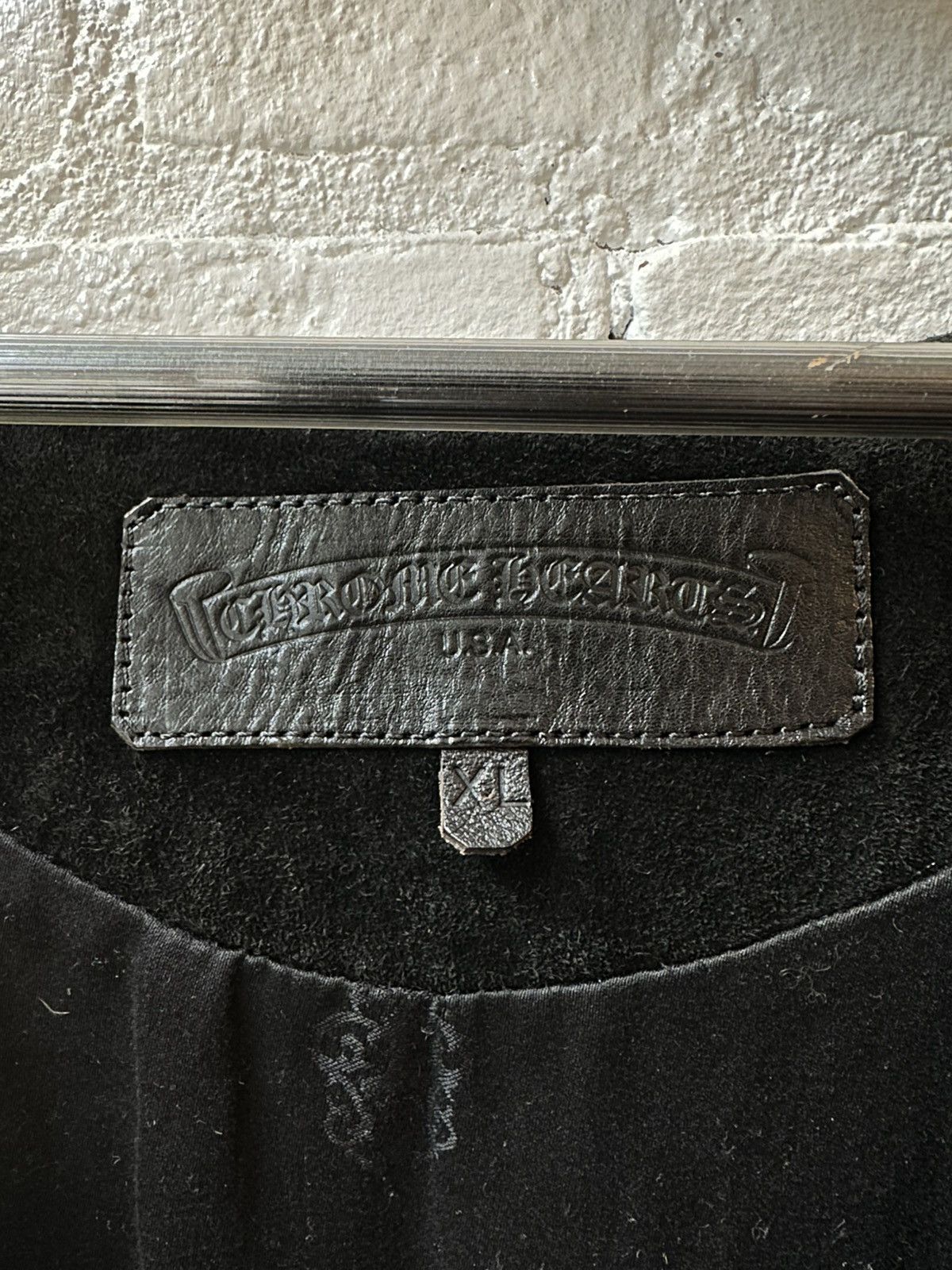 Chrome Hearts CHROME HEARTS SUEDE LEATHER VEST Size US XL / EU 56 / 4 - 4 Thumbnail