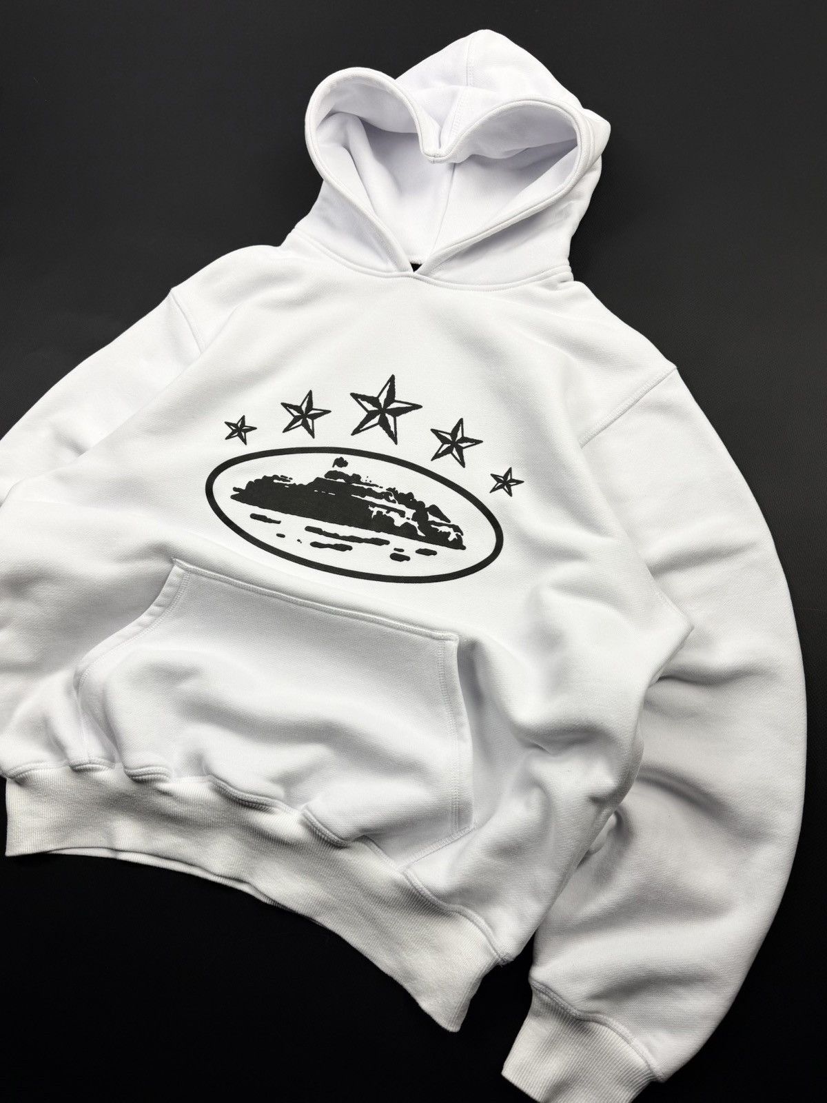 Corteiz Corteiz Alcatraz Big Logo White Heavy Cotton Hoodie STREETW Size US M / EU 48-50 / 2 - 4 Thumbnail