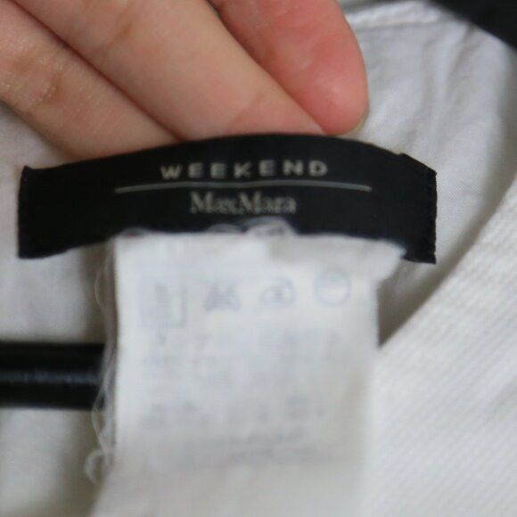 Weekend Max Mara Weekend Max Mara Tailored Seamed Cap Sleeve White Dress Size M / US 6-8 / IT 42-44 - 3 Thumbnail