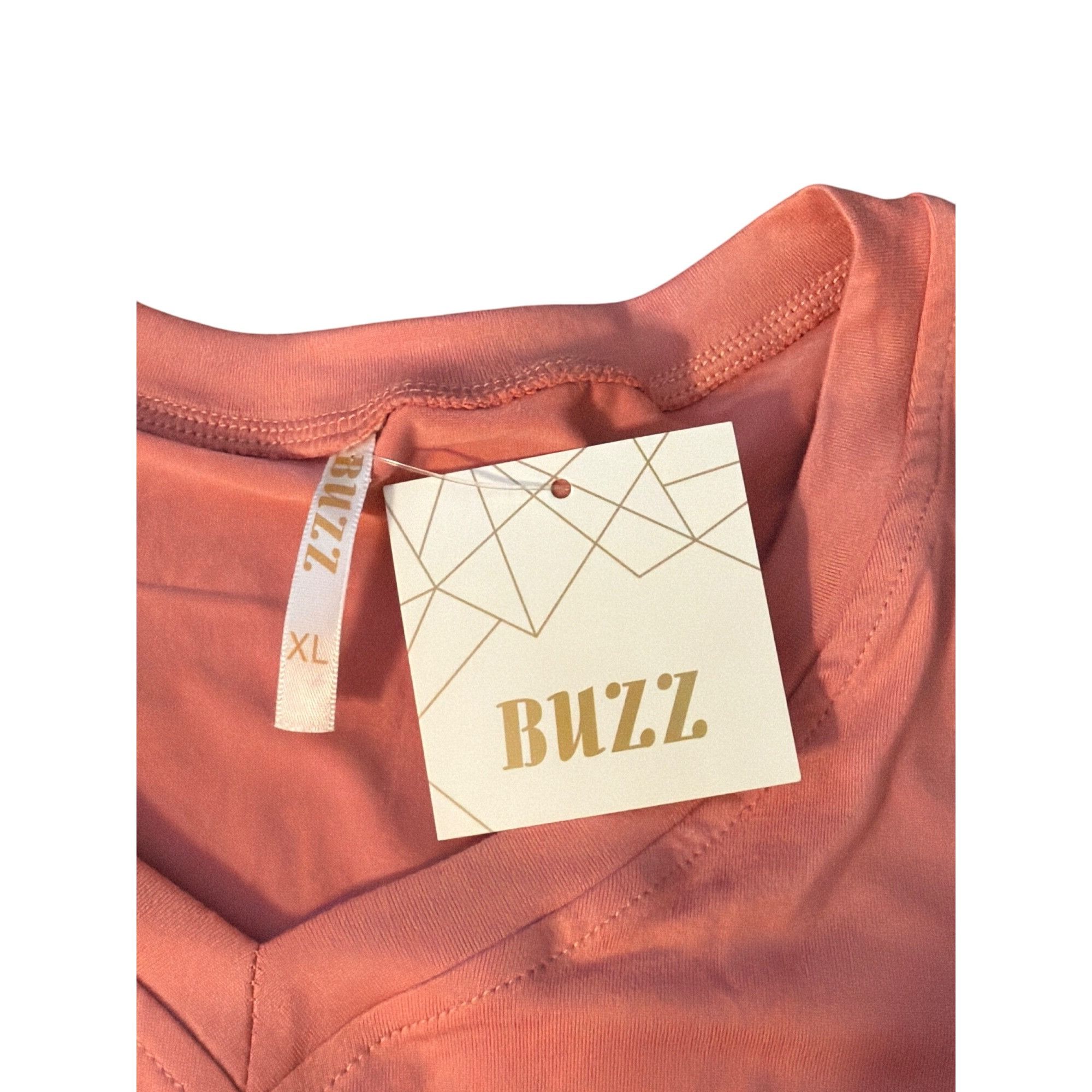 Other Peach V-Neck T Shirt Rhinestone Angel On Front Buzz Short Sl Size XL / US 12-14 / IT 48-50 - 4 Thumbnail