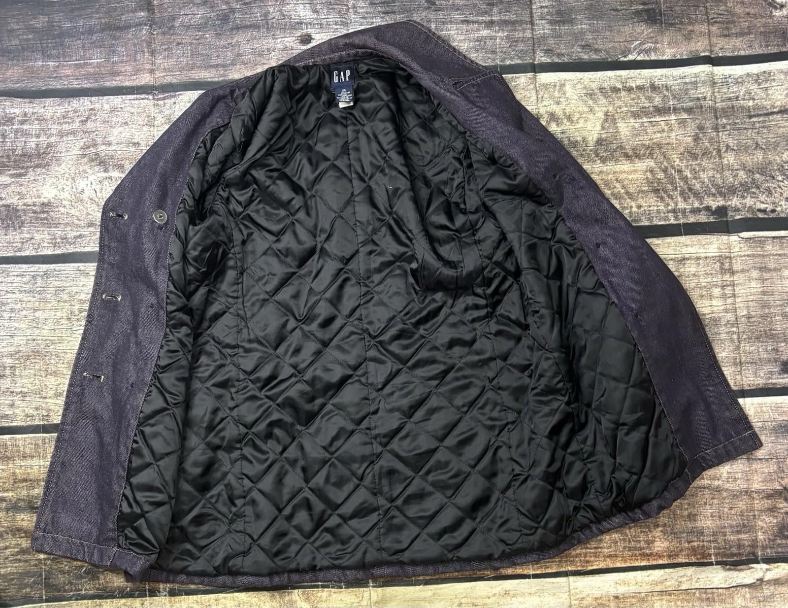 Gap VTG Gap Pea Coat Jacket Women's XS Denim Cotton Purple Size XS / US 0-2 / IT 36-38 - 8 Thumbnail