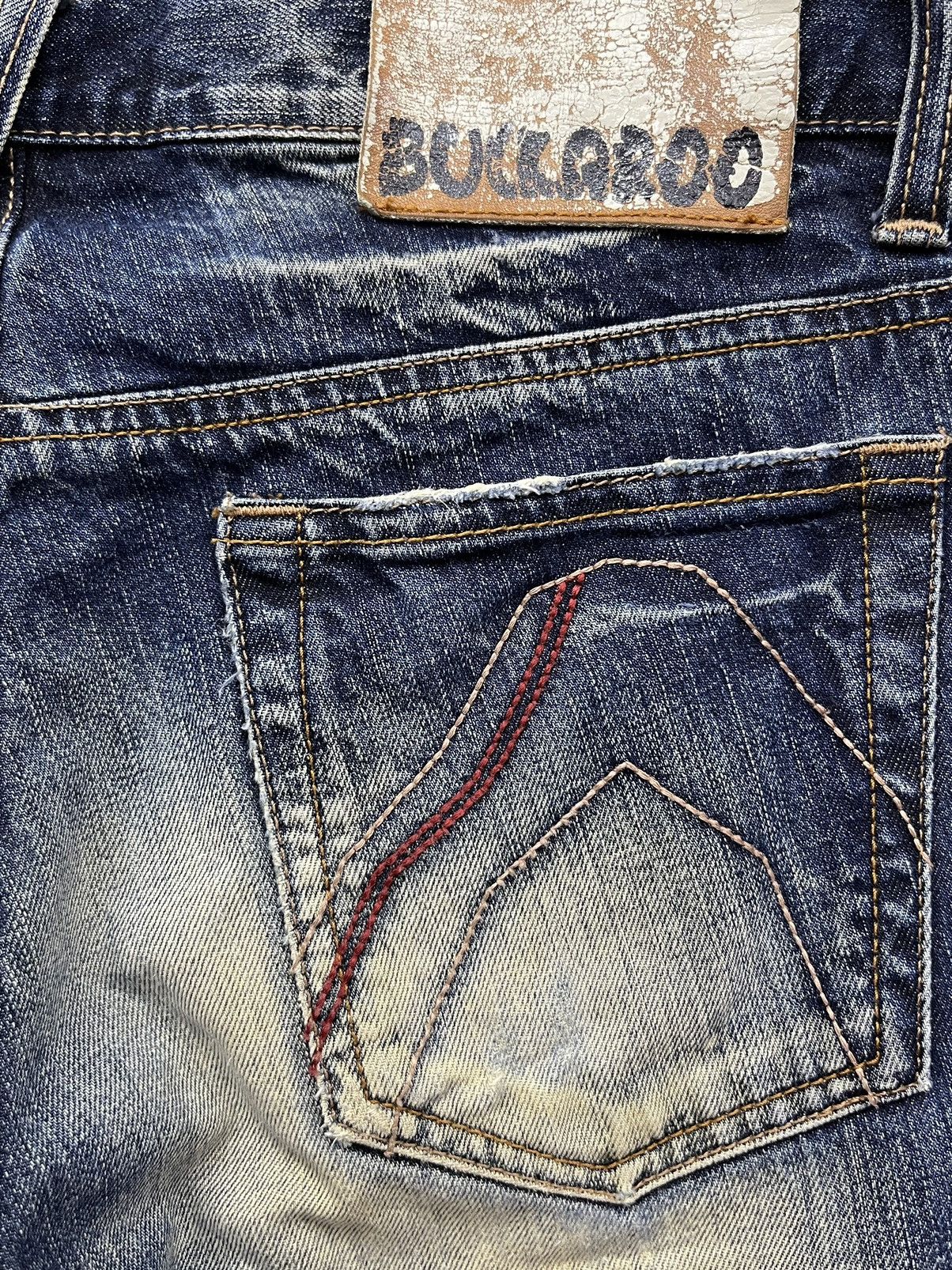 BUCKAROO 🔥Crashwash Indigo Mudmax Punk Ripped Wide Leg Flare Size US 30 / EU 46 - 12 Thumbnail