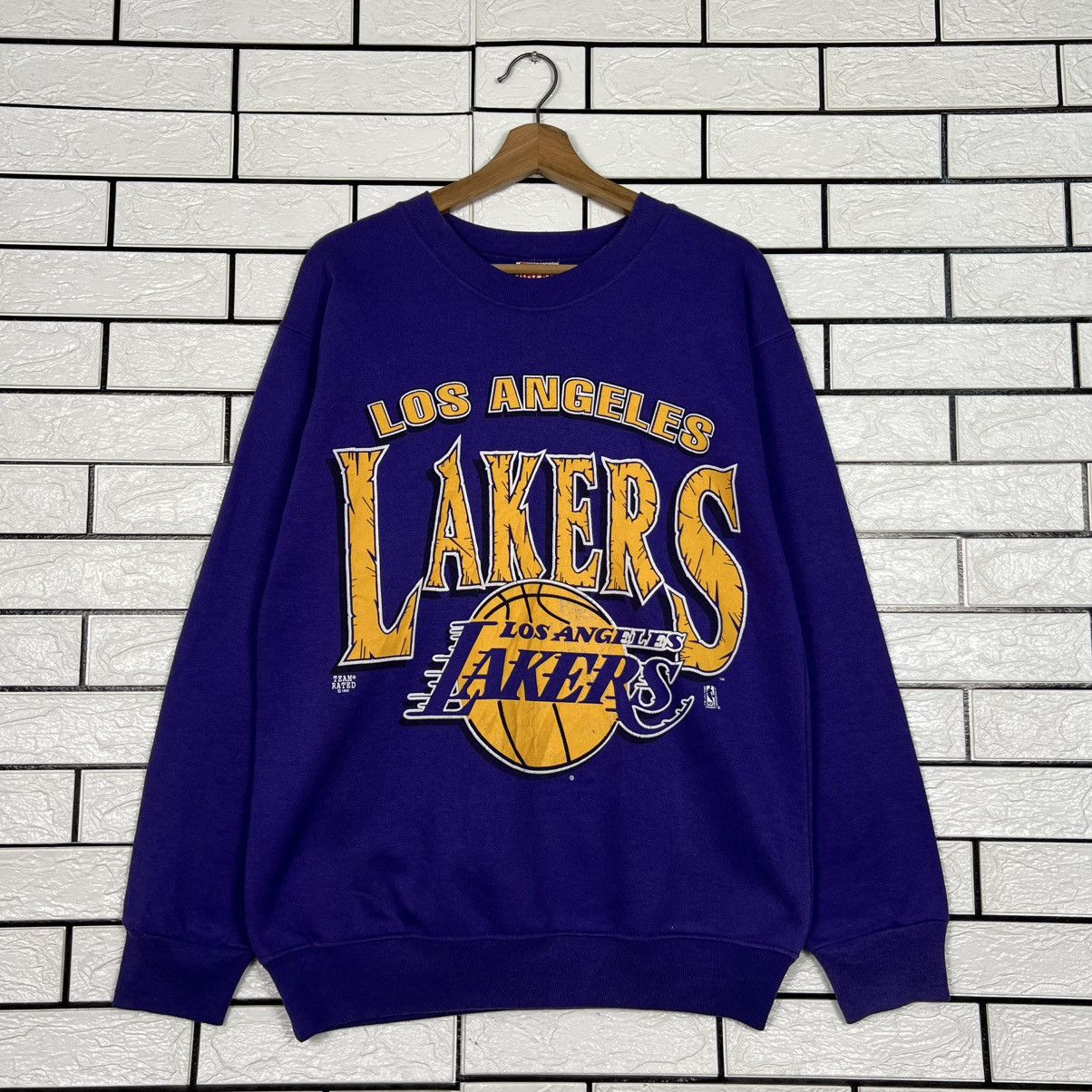 NBA Vintage 90’s NBA Los Angeles Lakers Sweatshirt #4227-C193 Size US M / EU 48-50 / 2 - 1 Thumbnail