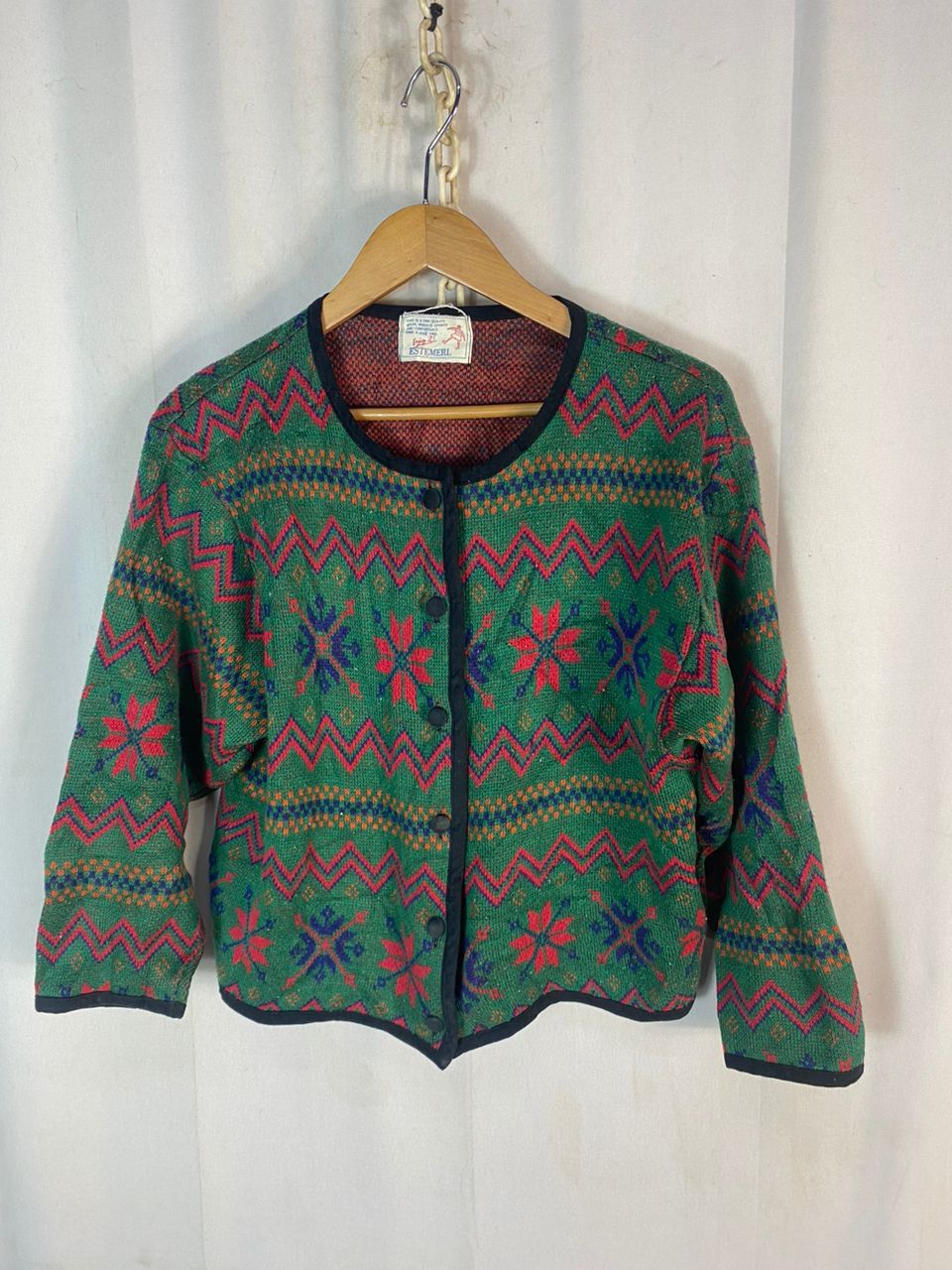 Japanese Brand × Vintage Estemerl button up croptop blouse shirt Size L / US 10 / IT 46 - 1 Thumbnail