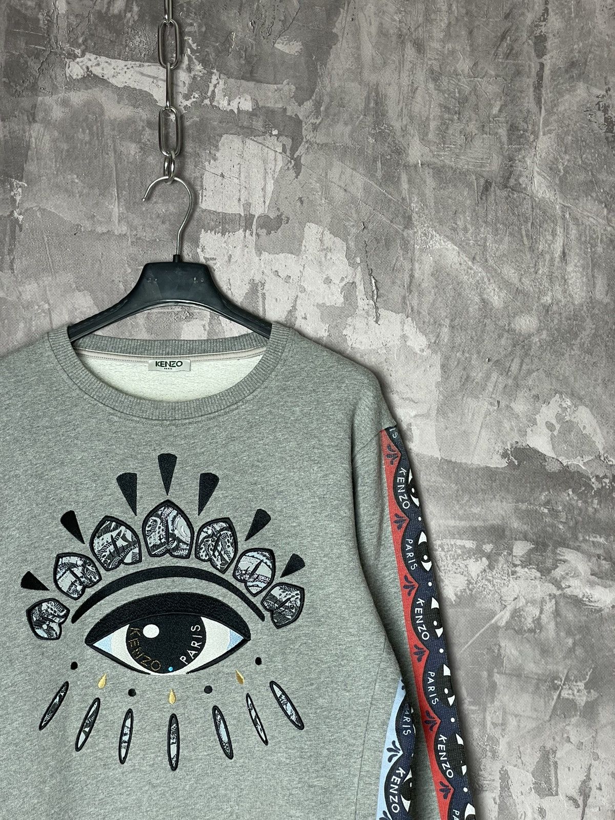 Hypebeast × Japanese Brand × Kenzo Kenzo Big Logo Overlogo embroidered sweatshirt Size M / US 6-8 / IT 42-44 - 3 Thumbnail
