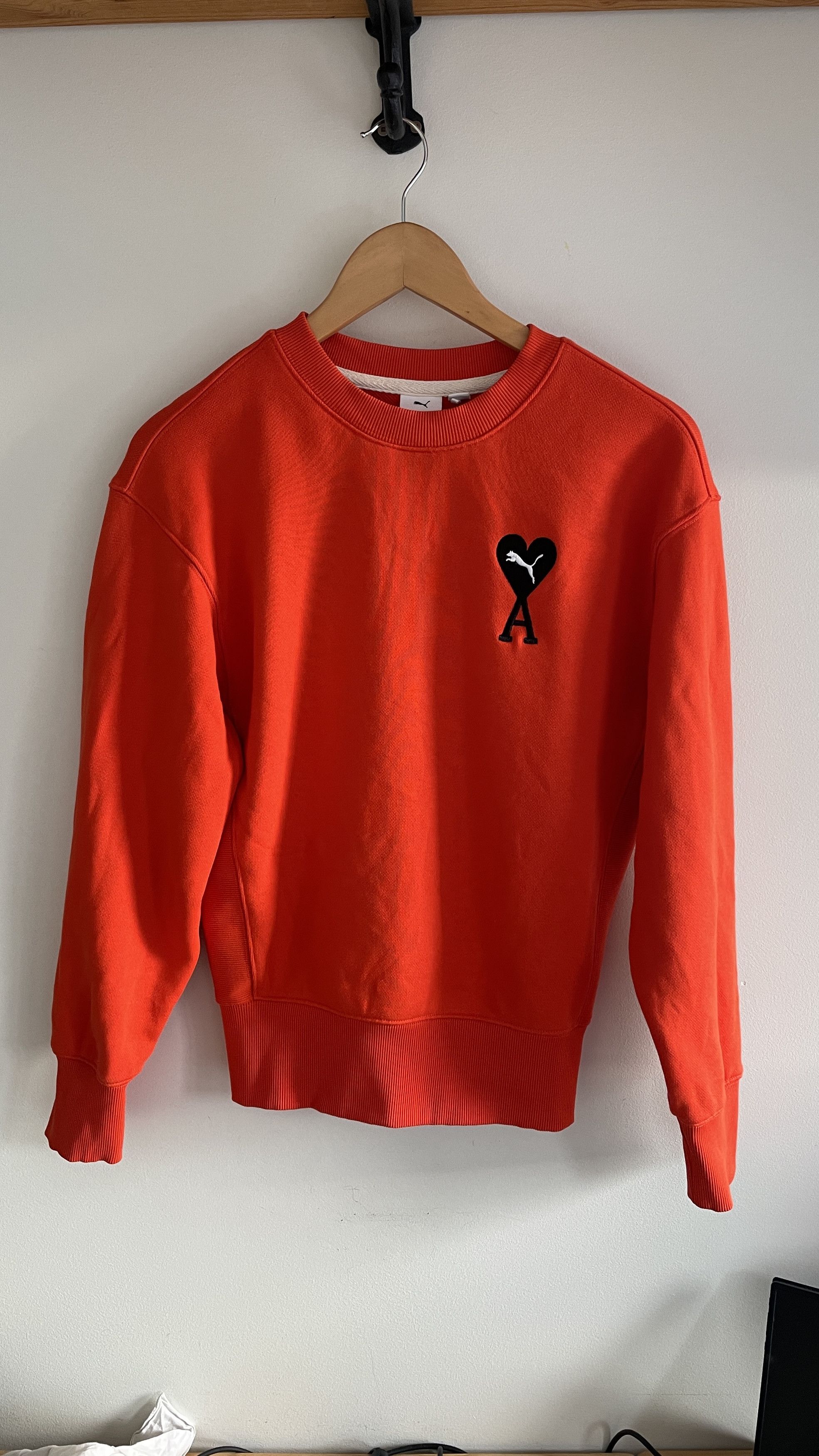 Puma ORANGE SWEAT-SHIRT PUMA AMI PARIS (XS) Size XS / US 0-2 / IT 36-38 - 1 Thumbnail