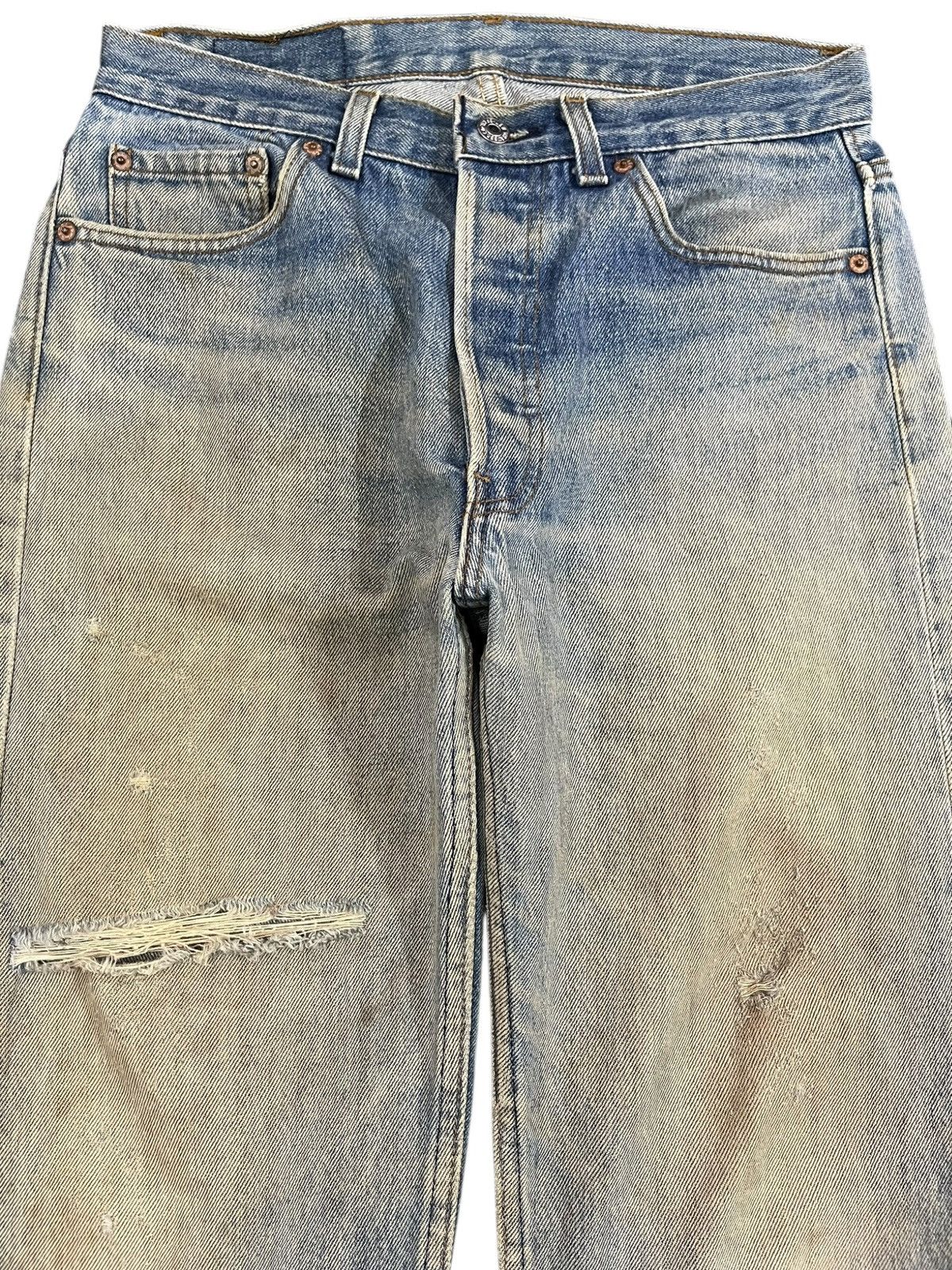 LVC × Levi's × Levi's Vintage Clothing Vintage Levi’s 501xx Mudwash Distressed Denim Size US 29 - 2 Thumbnail