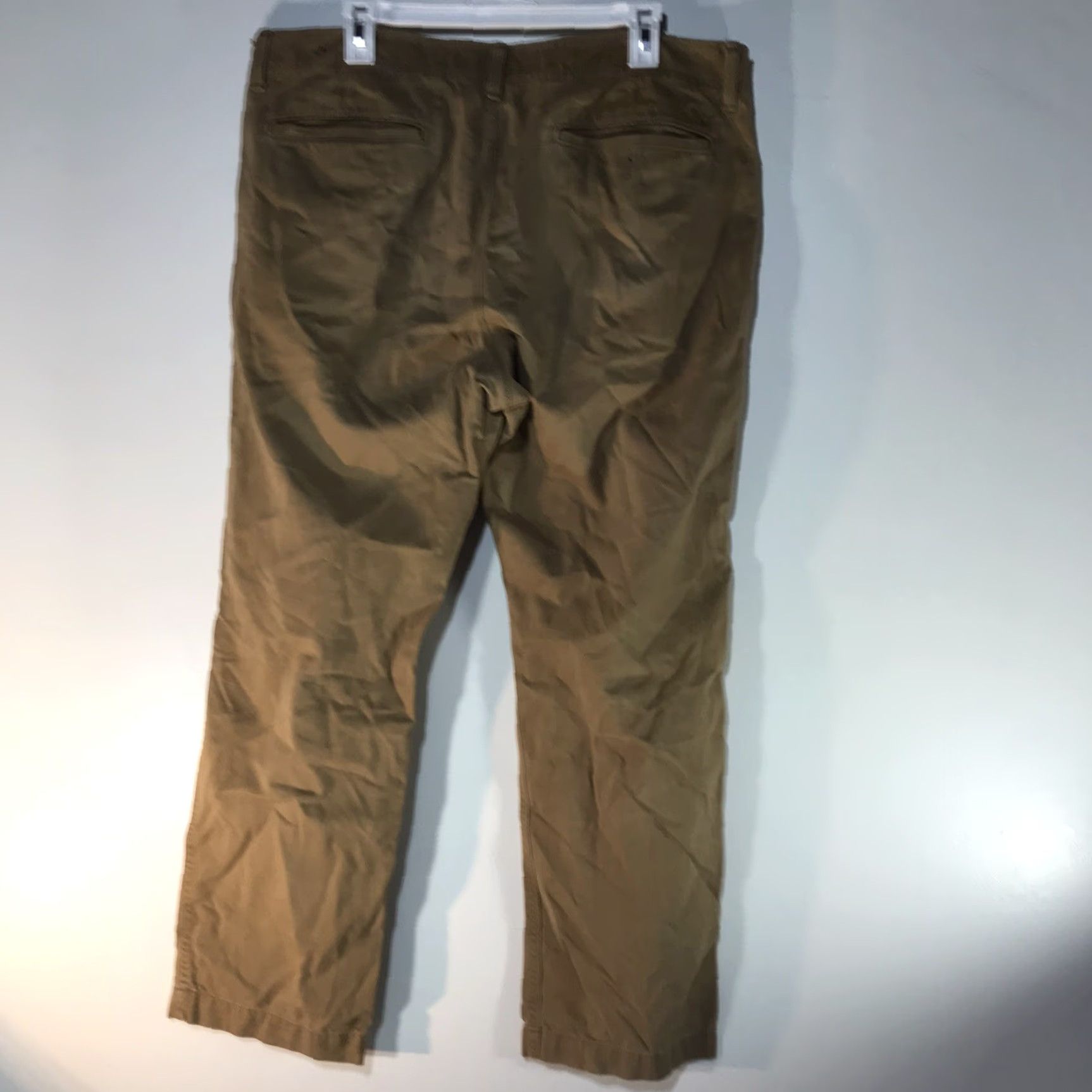 American Eagle Outfitters VINTAGE American Eagle Mens Pants Khakis Straight Fit Relaxed Cotton 36x32 Brown Size US 36 / EU 52 - 4 Thumbnail